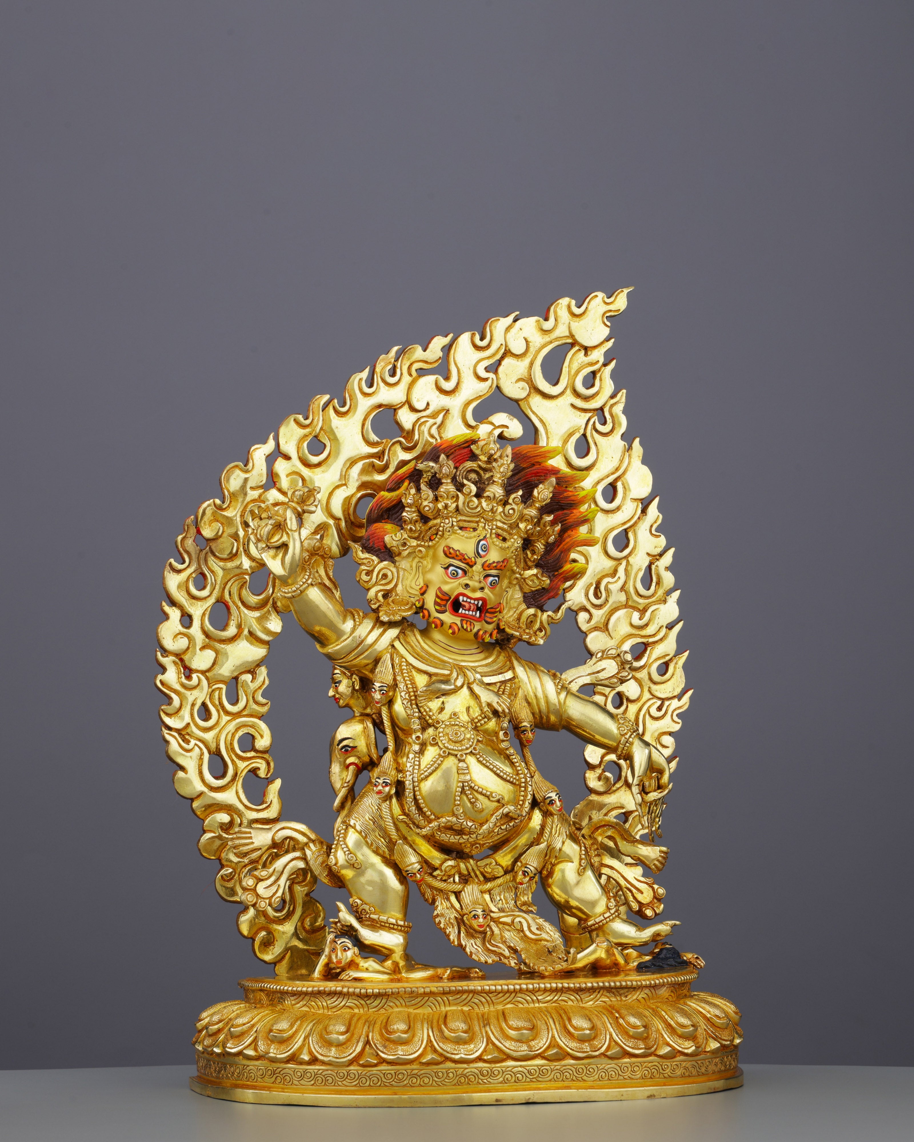 Fierce Compassion | Spectacular 24K Gold Bichhupani Statue