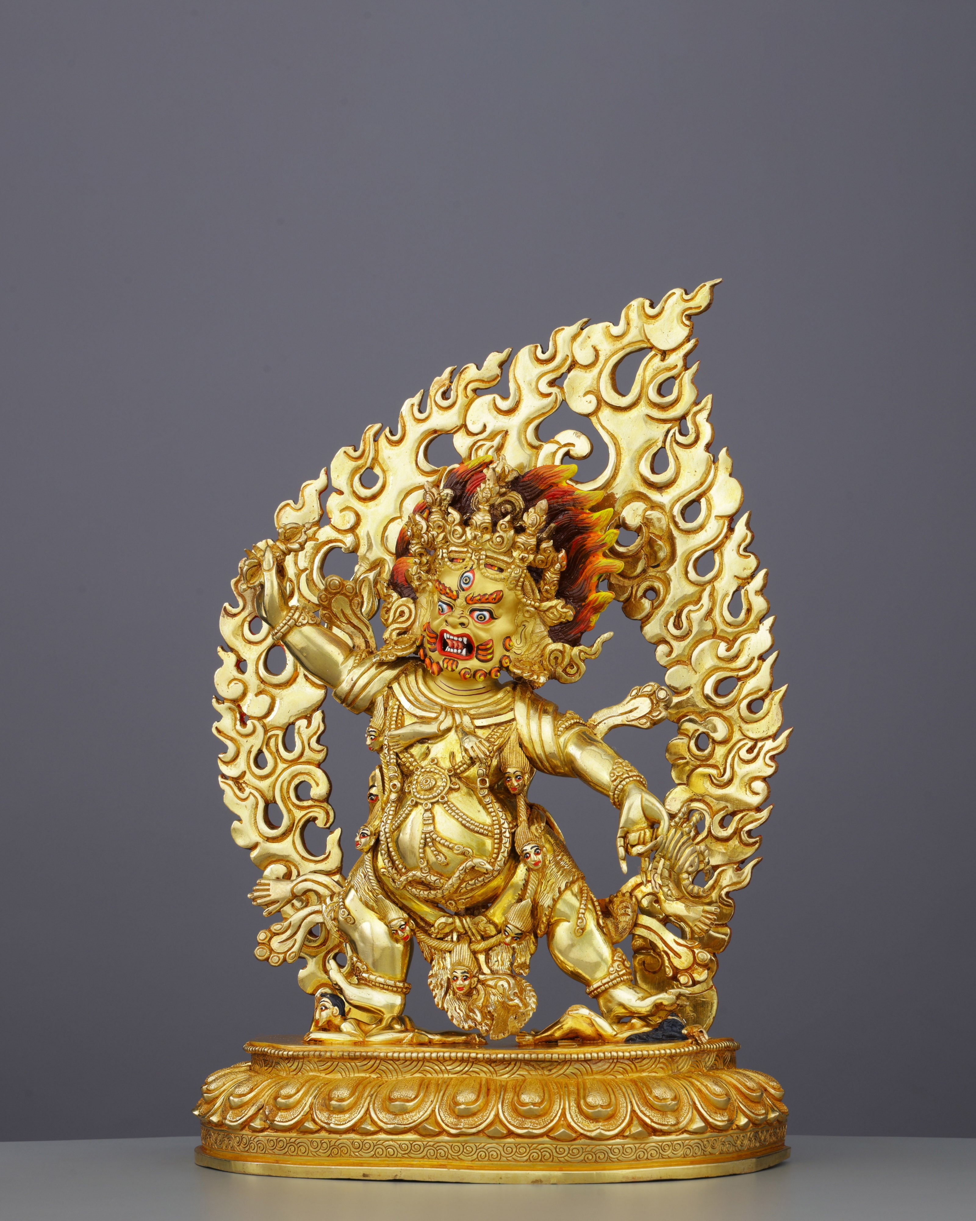 Fierce Compassion | Spectacular 24K Gold Bichhupani Statue