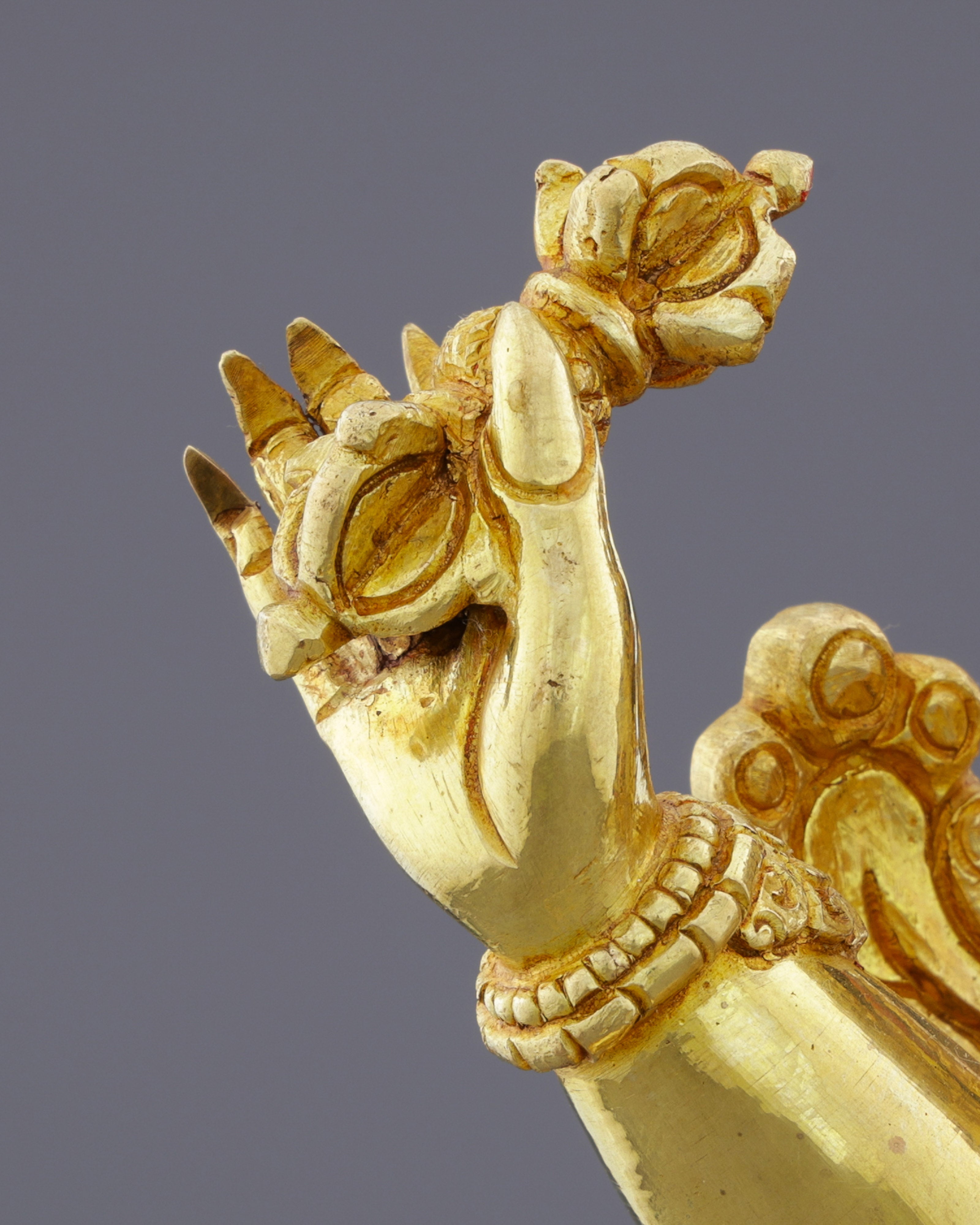 Fierce Compassion | Spectacular 24K Gold Bichhupani Statue