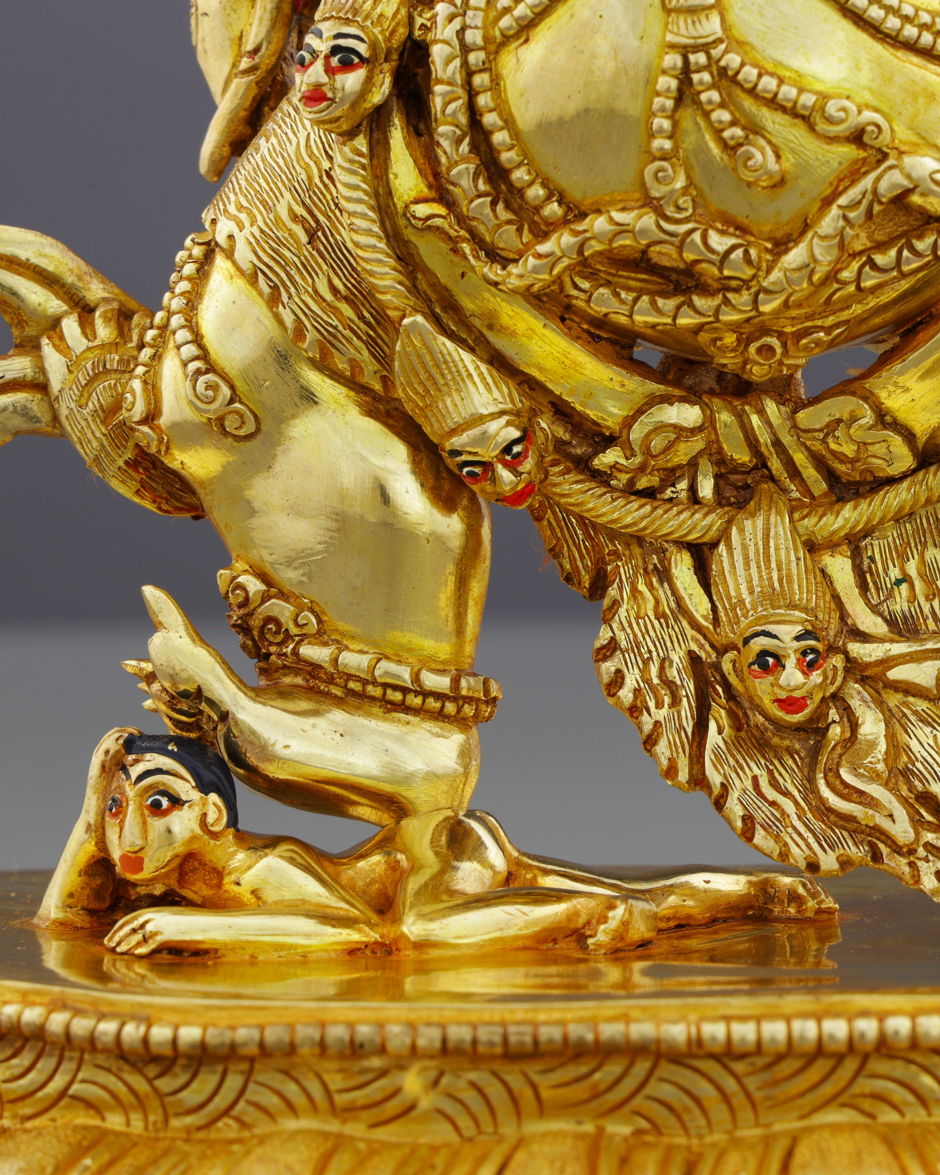 Fierce Compassion | Spectacular 24K Gold Bichhupani Statue
