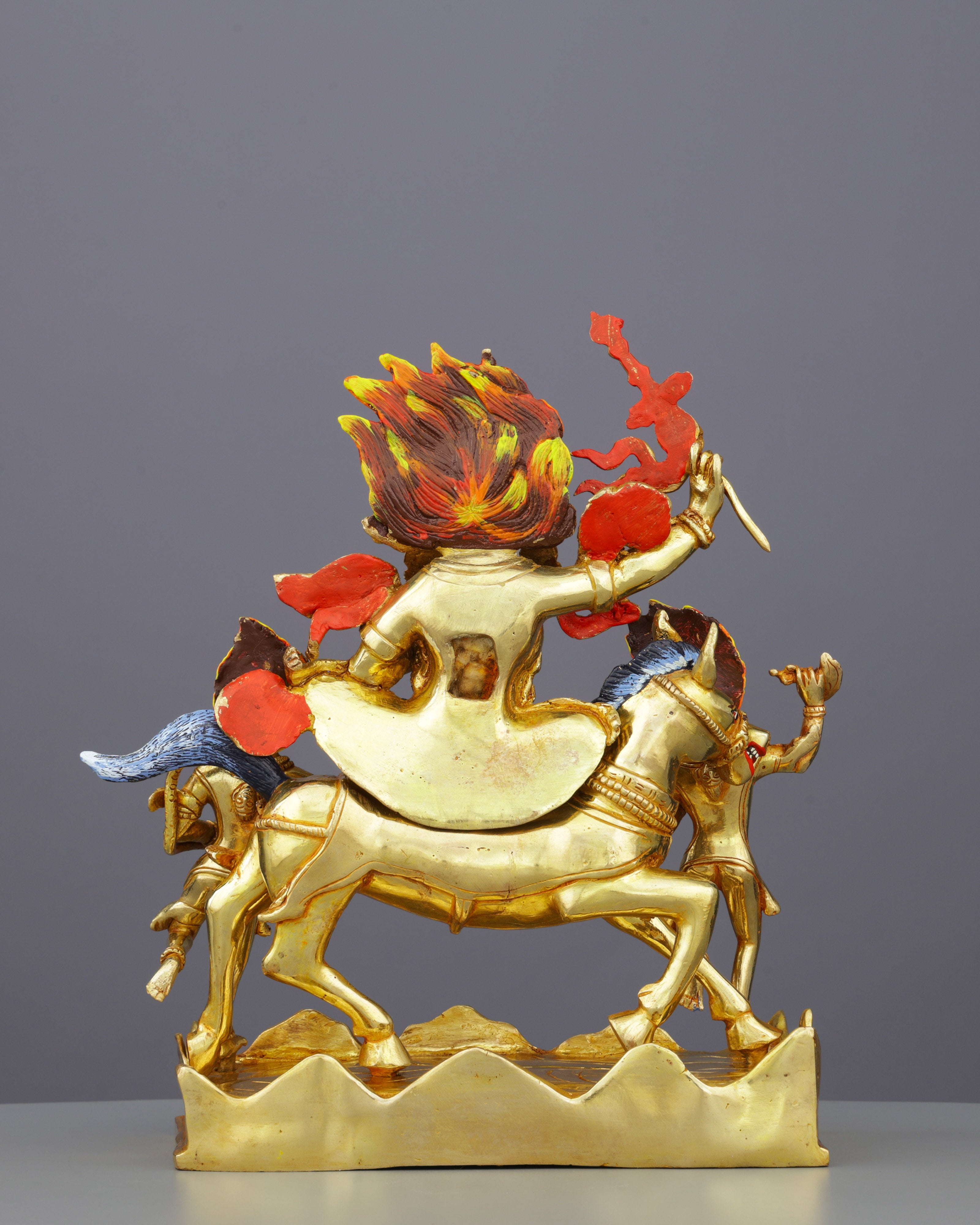 Protectress Supreme | Magnificent 24K Gold Palden Lhamo Statue