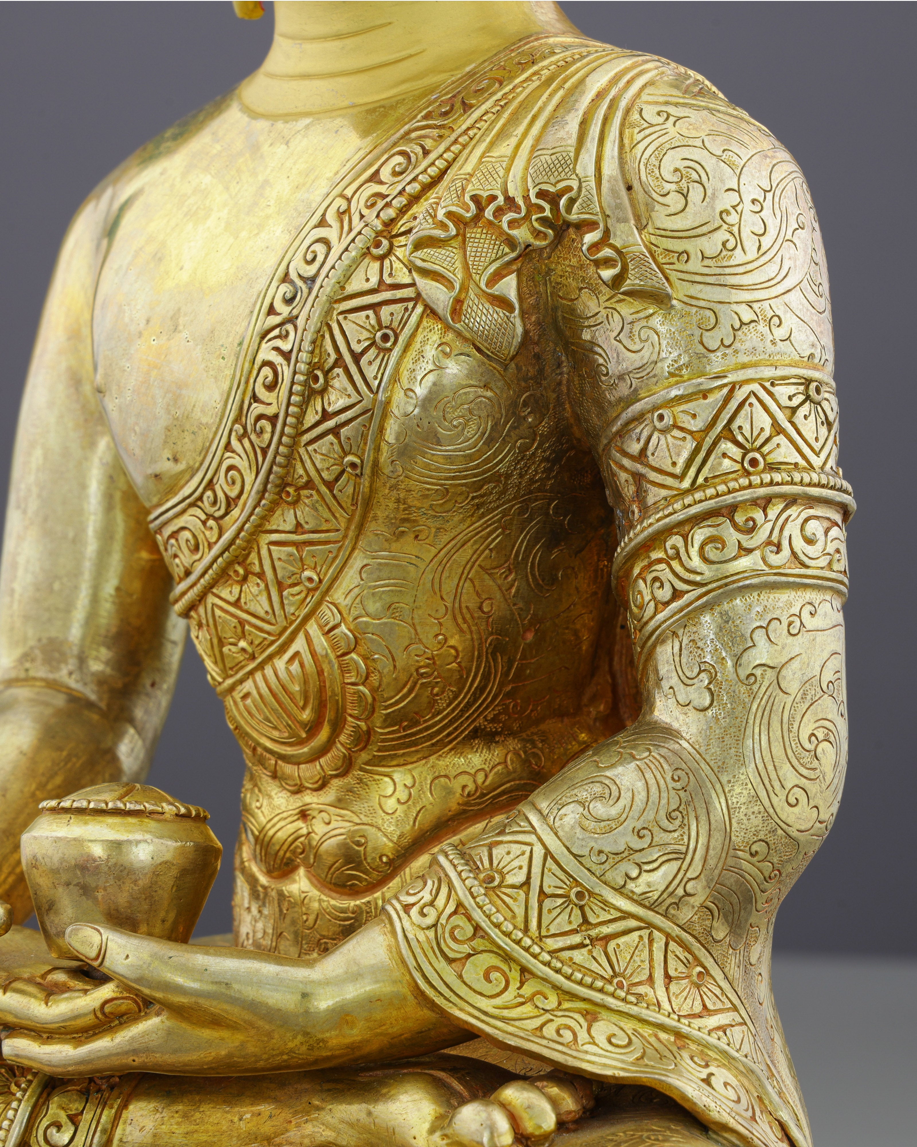 Infinite Light | Majestic 24K Gold Amitabha Buddha Statue