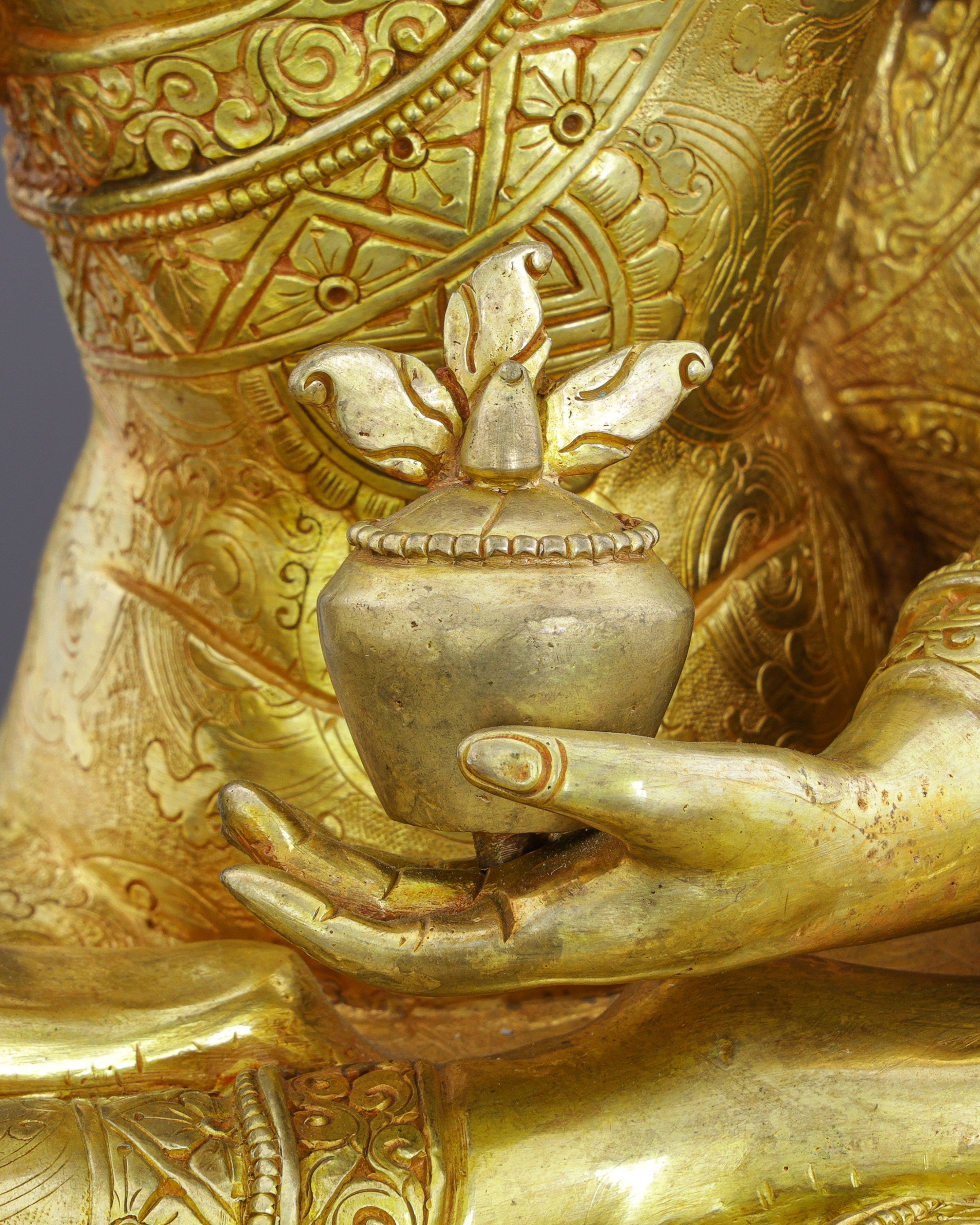 Healing Radiance | Exquisite 24K Gold Medicine Buddha Statue