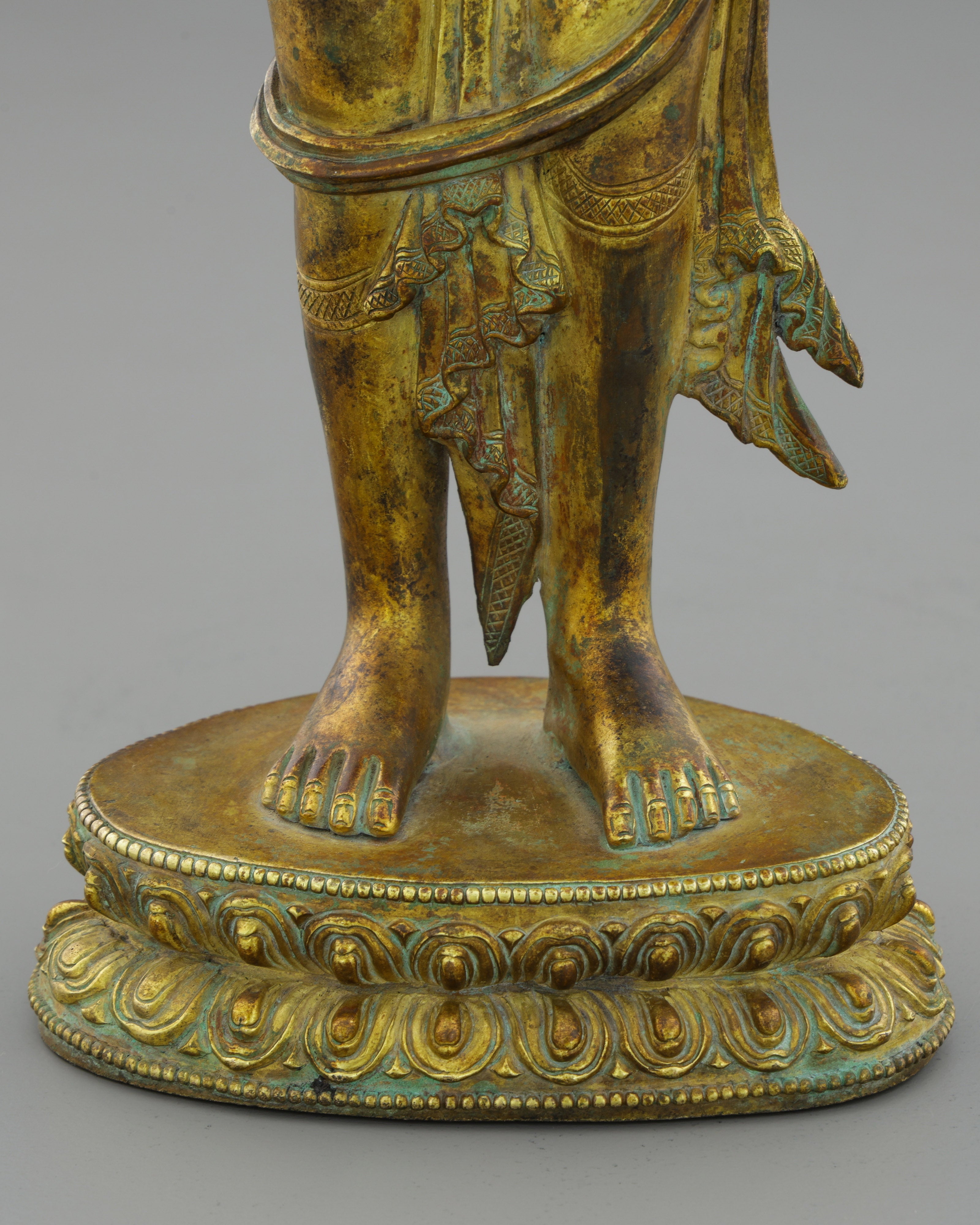 Eleven-Faced Compassion | The Magnificent Antique Ekadashi Lokheswor Statue