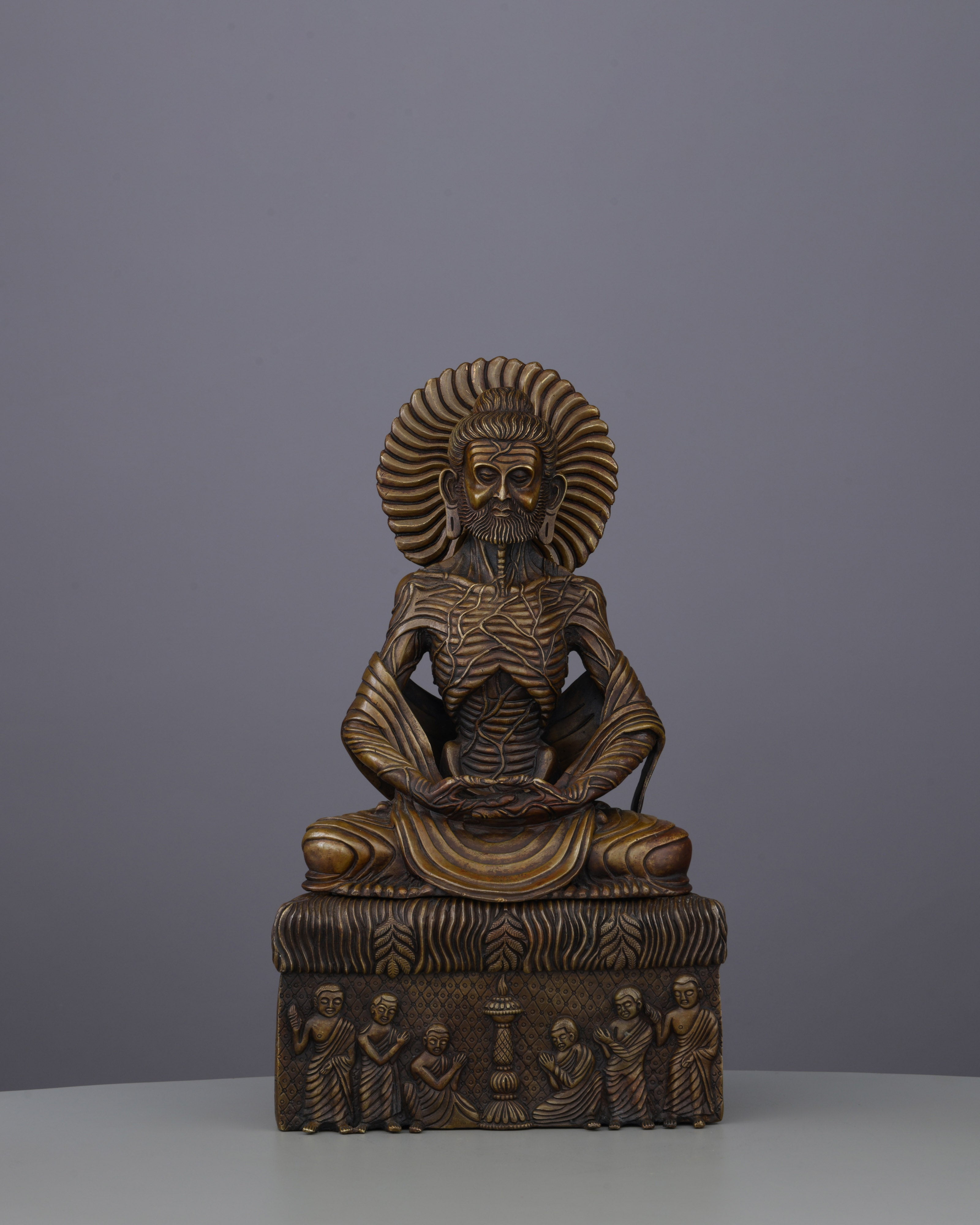 Emaciated Enlightenment | The Sacred Oxidized Suffering Buddha Statue