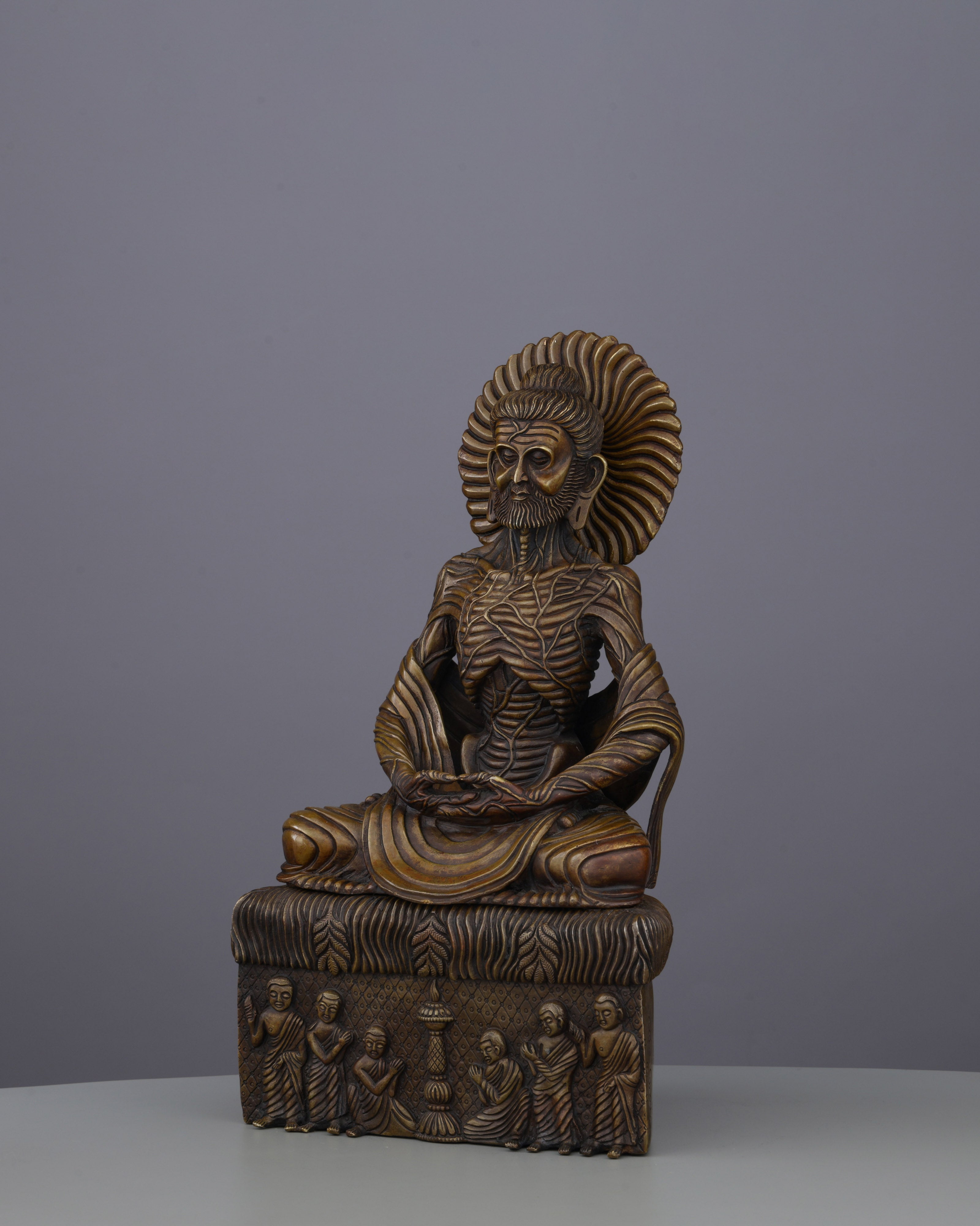 Emaciated Enlightenment | The Sacred Oxidized Suffering Buddha Statue