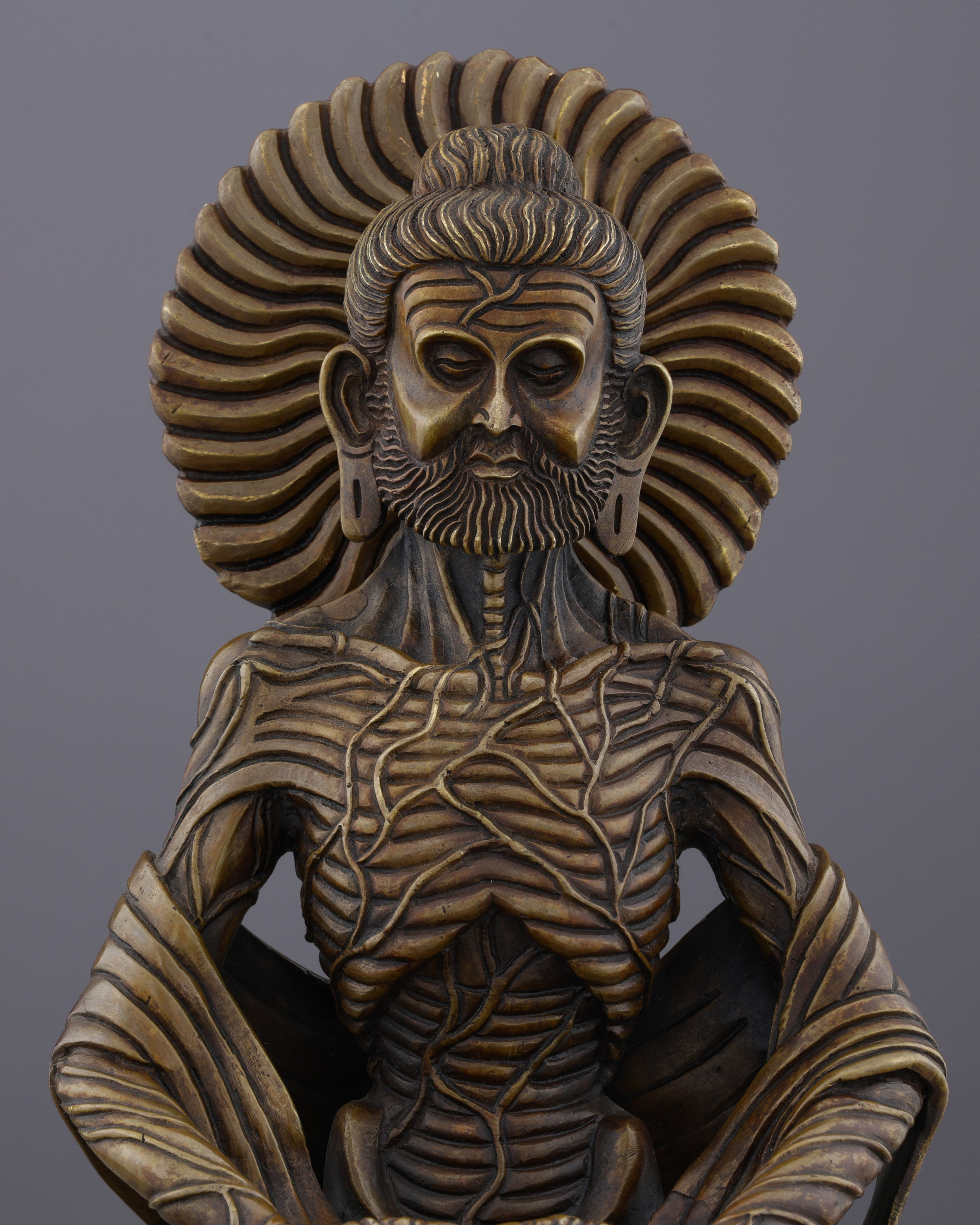 Emaciated Enlightenment | The Sacred Oxidized Suffering Buddha Statue