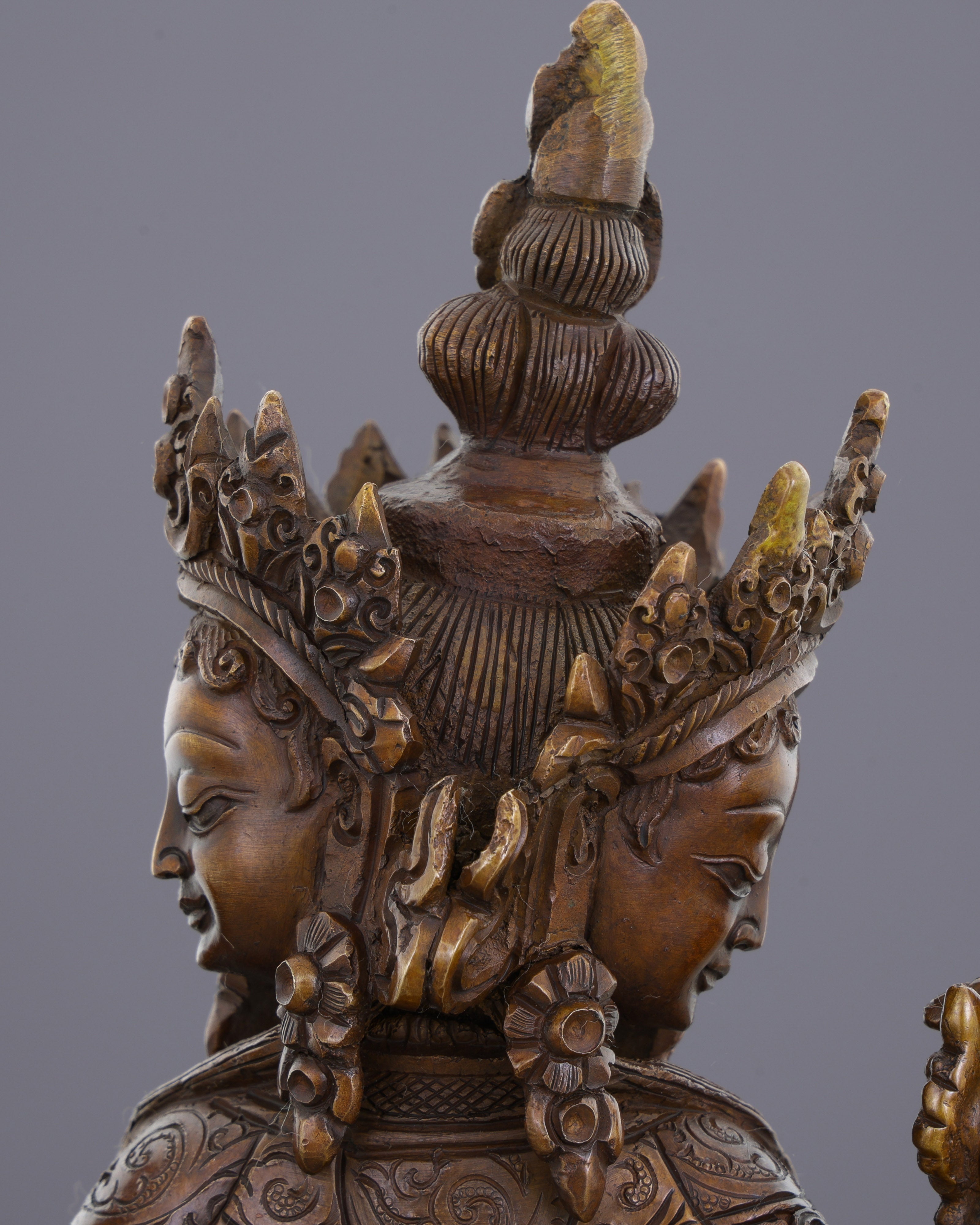 Abundance Goddess | Stunning Oxidized Six-Armed Vasudhara Statue