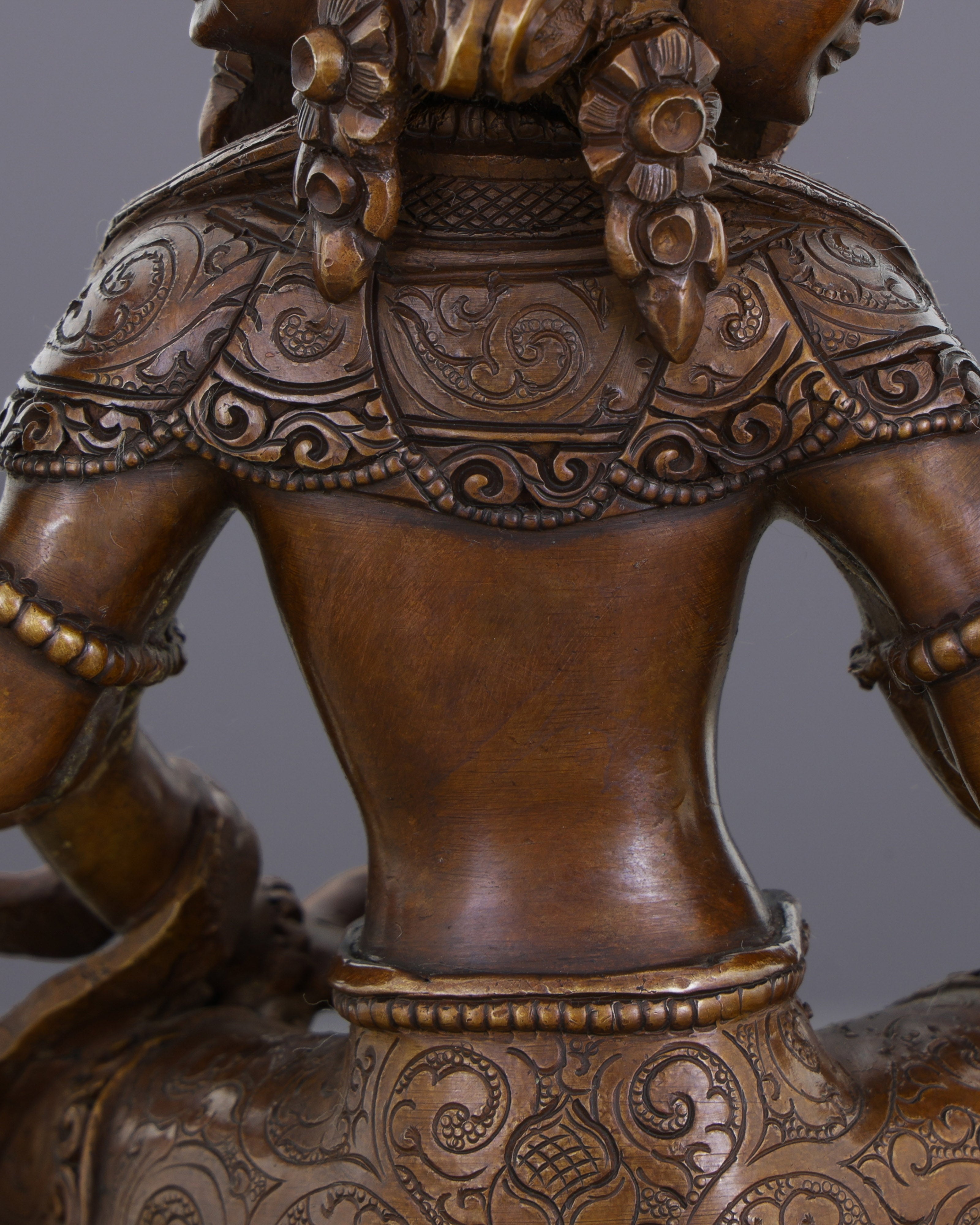 Abundance Goddess | Stunning Oxidized Six-Armed Vasudhara Statue