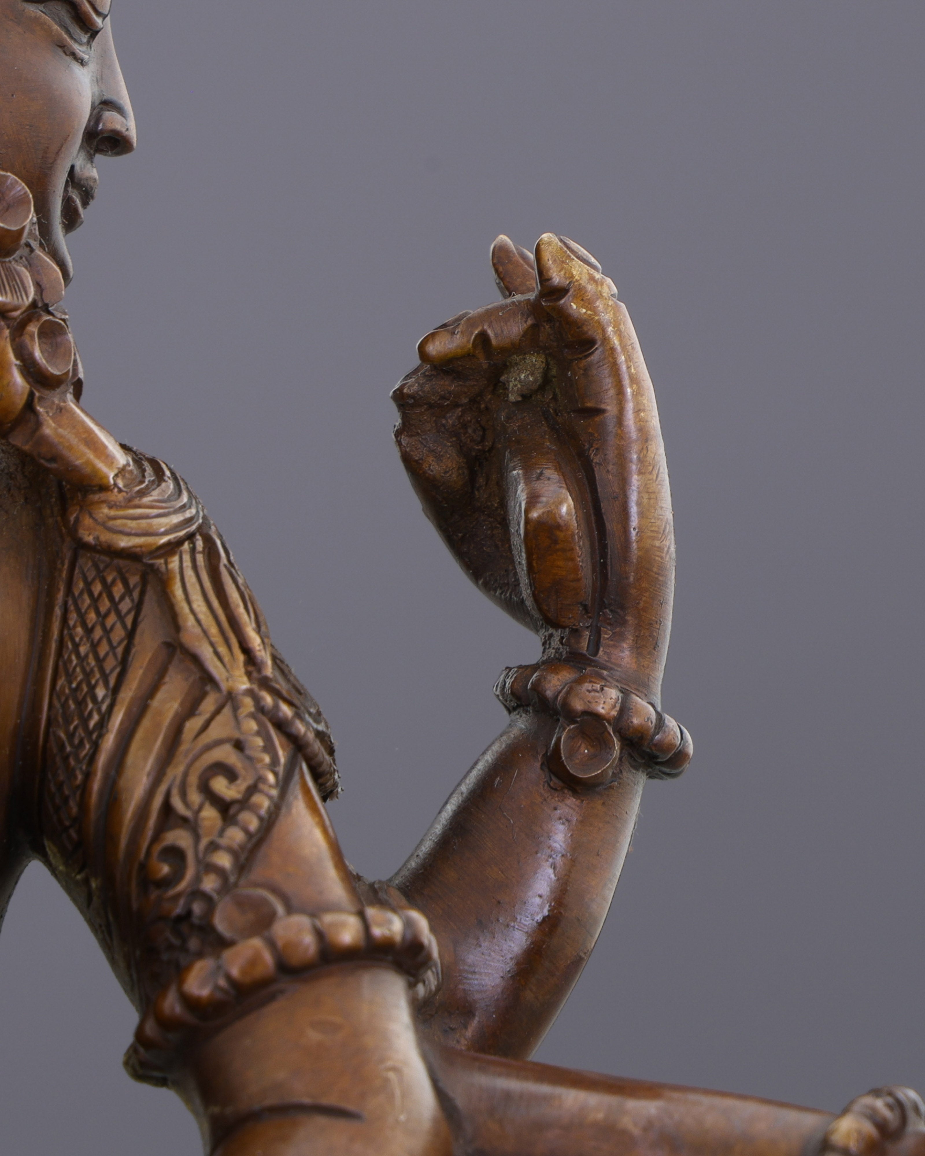 Abundance Goddess | Stunning Oxidized Six-Armed Vasudhara Statue