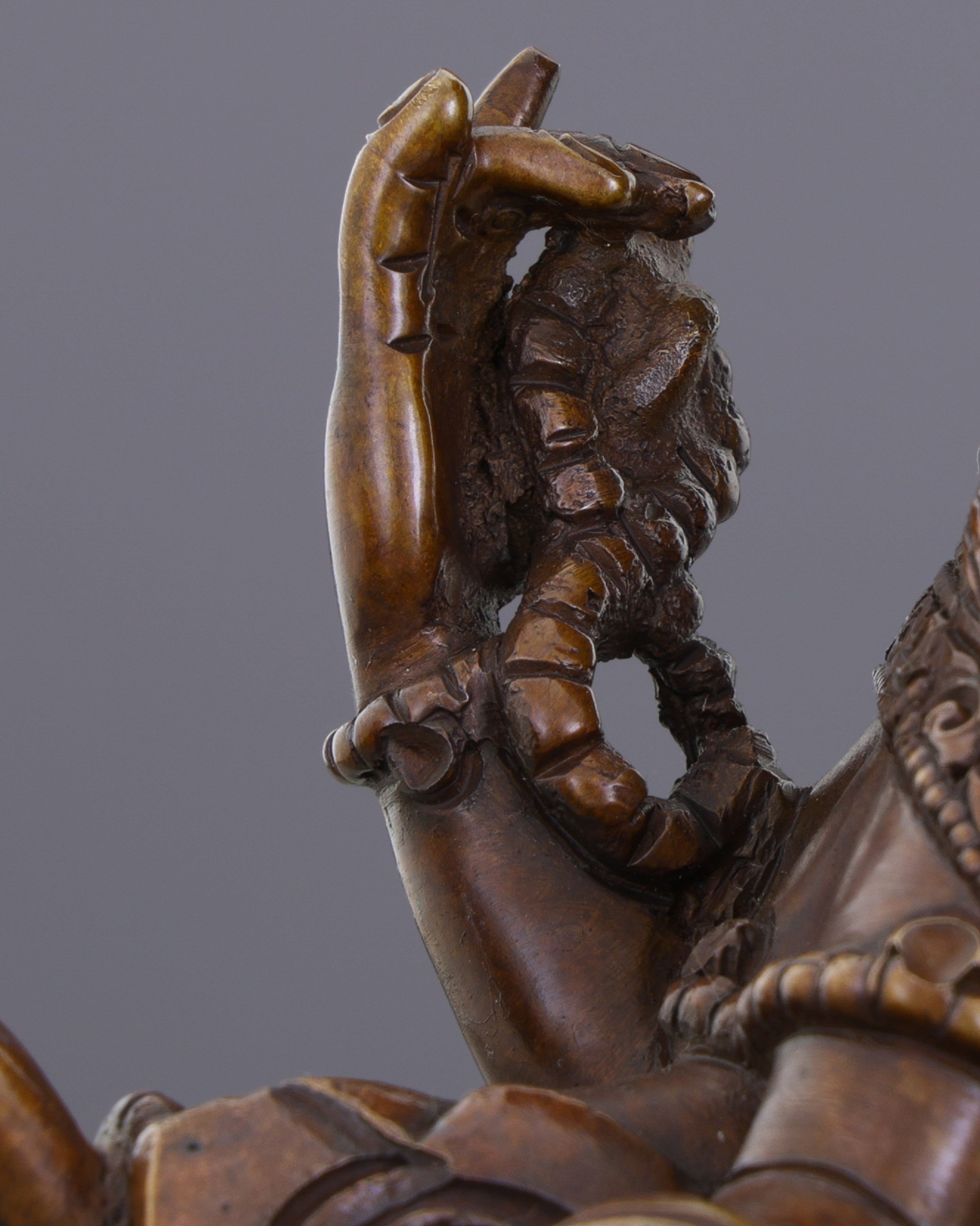 Abundance Goddess | Stunning Oxidized Six-Armed Vasudhara Statue