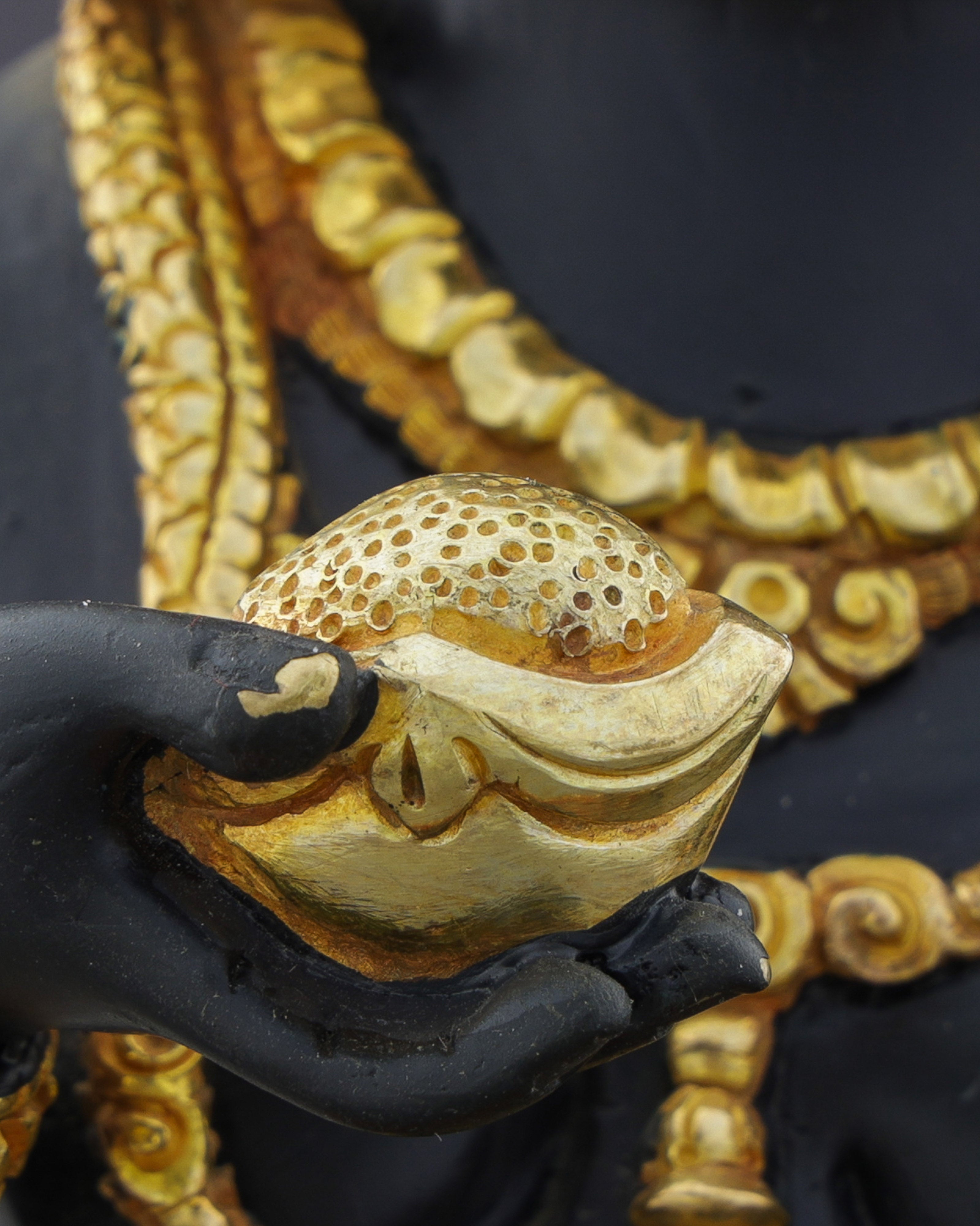 Handcrafted Black Dzambhala | Destroyer of Poverty and Spiritual Obstacles