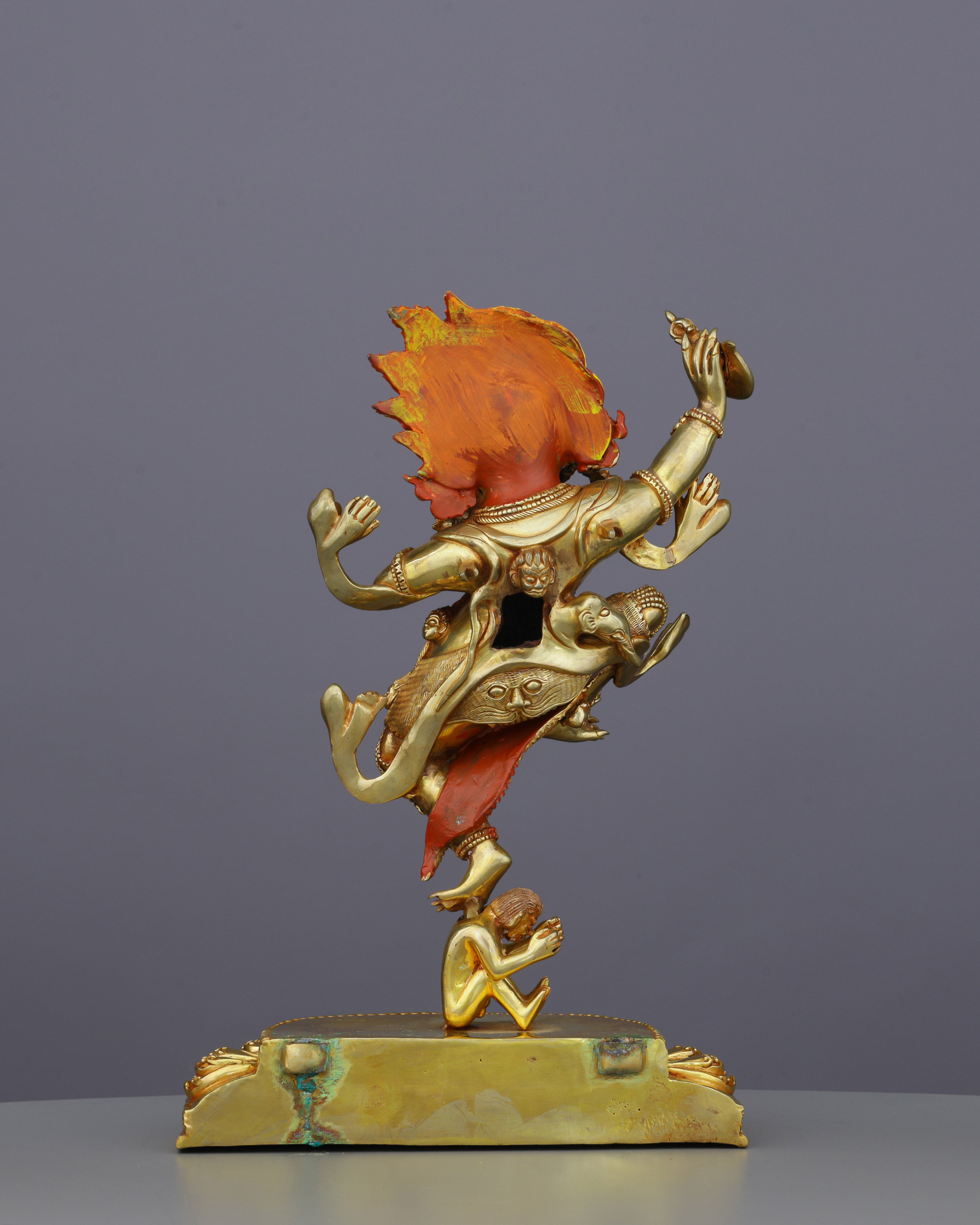Divine Protector in Flight | Handcrafted Nepalese Garuda Statue