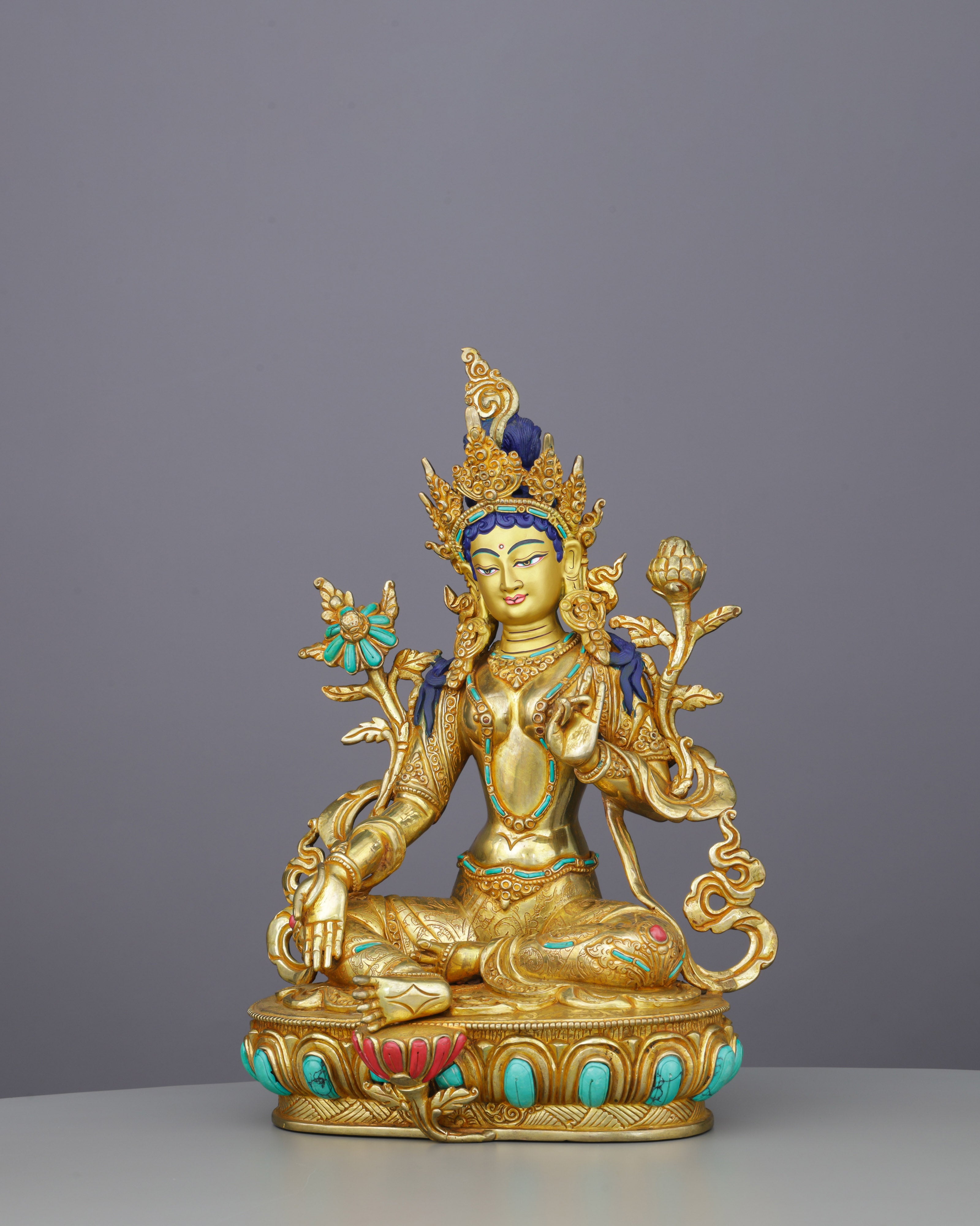 Green Tara | Swift Liberator of Compassion in Golden Splendor