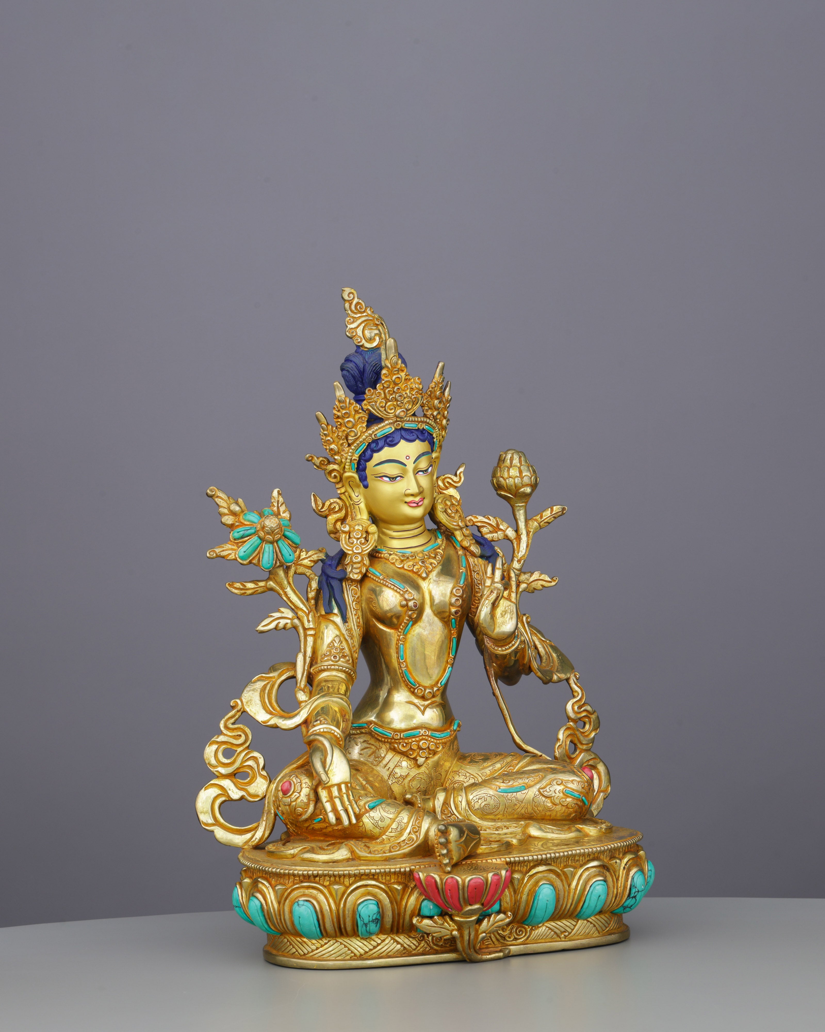 Green Tara | Swift Liberator of Compassion in Golden Splendor
