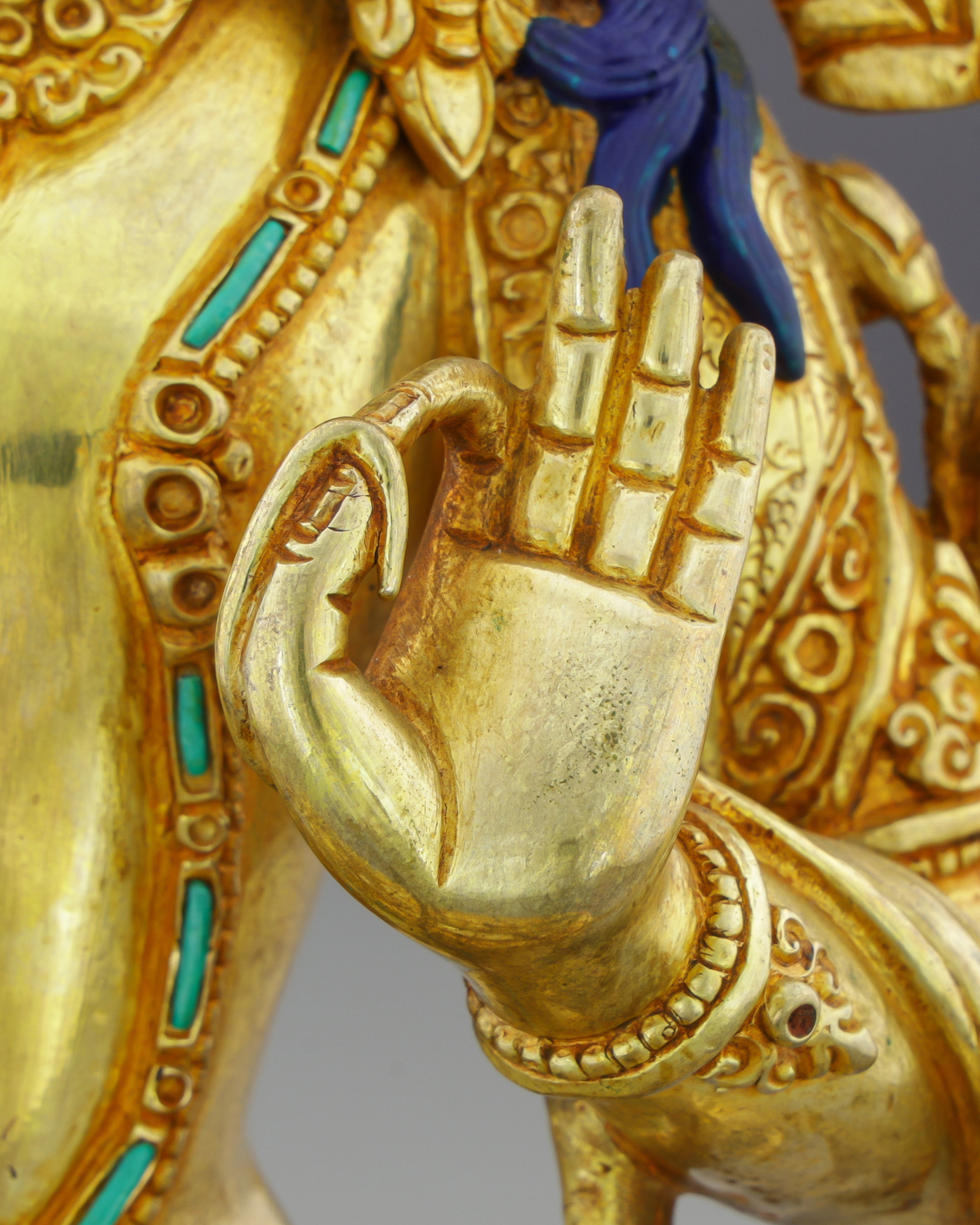 Manjushri | Bodhisattva of Transcendent Wisdom in Celestial Gold