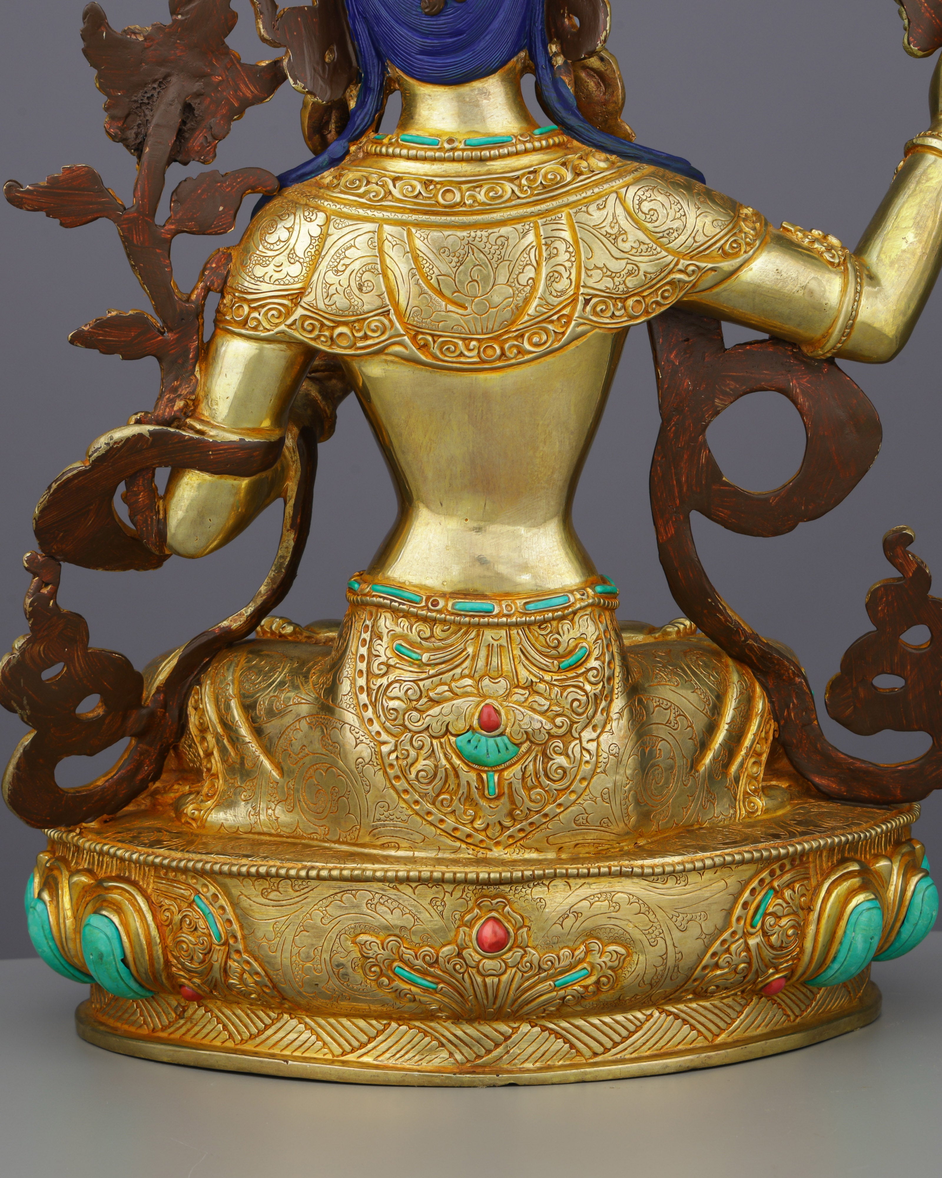 Manjushri | Bodhisattva of Transcendent Wisdom in Celestial Gold
