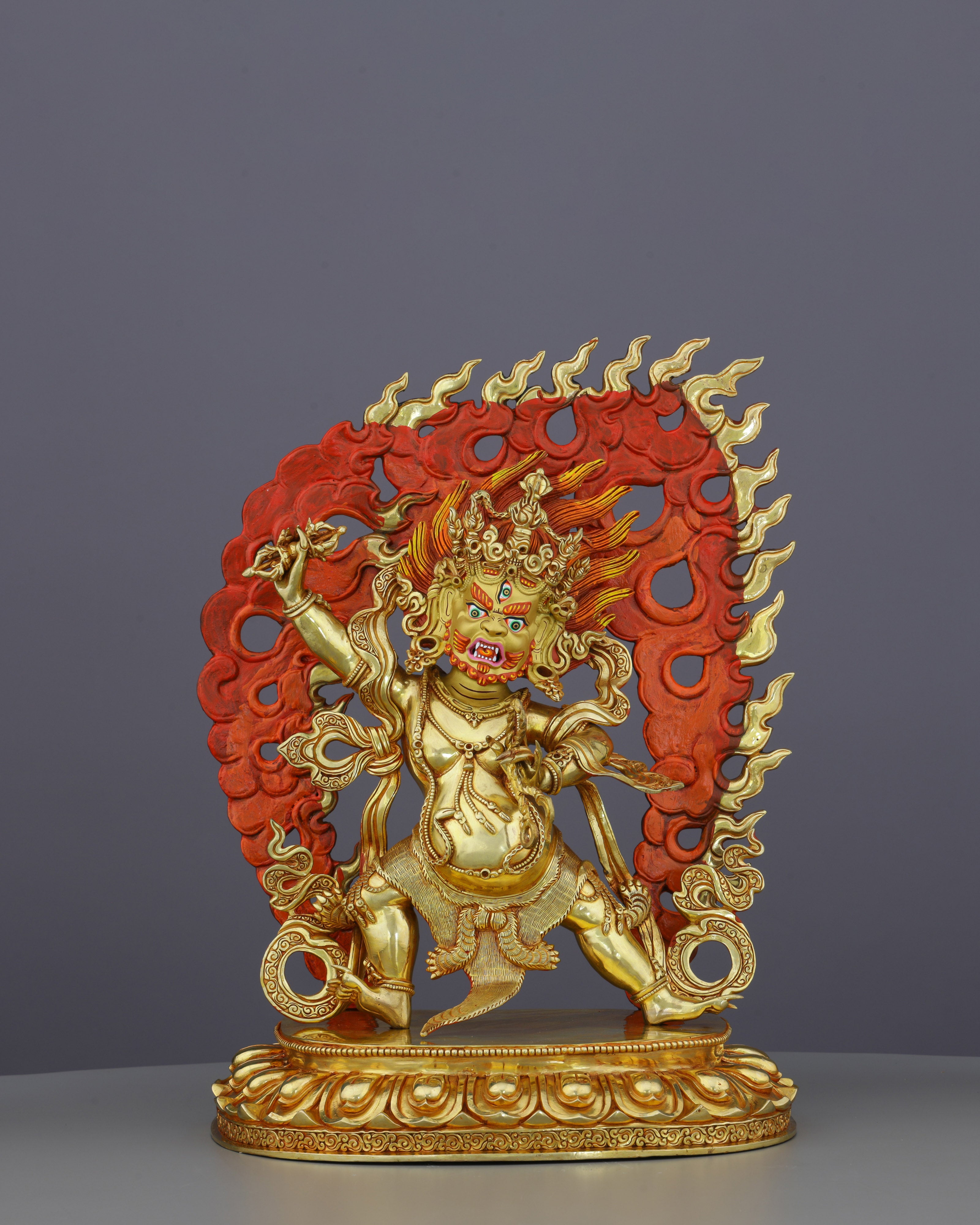 Thunderbolt Power Unleashed | Handcrafted Nepalese Vajrapani Statue