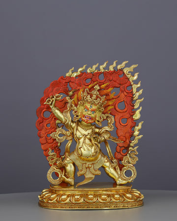 Thunderbolt Power Unleashed | Handcrafted Nepalese Vajrapani Statue