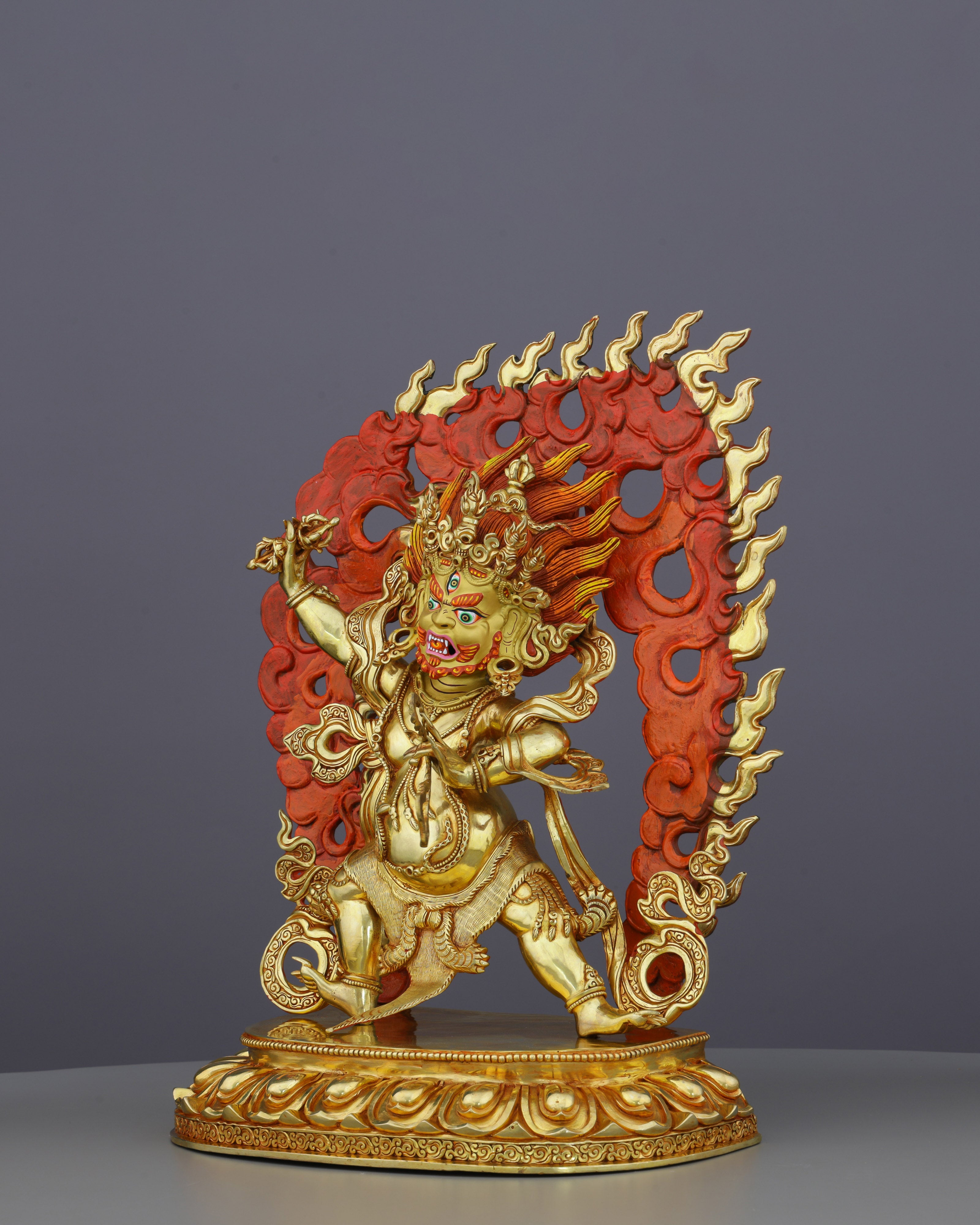 Thunderbolt Power Unleashed | Handcrafted Nepalese Vajrapani Statue