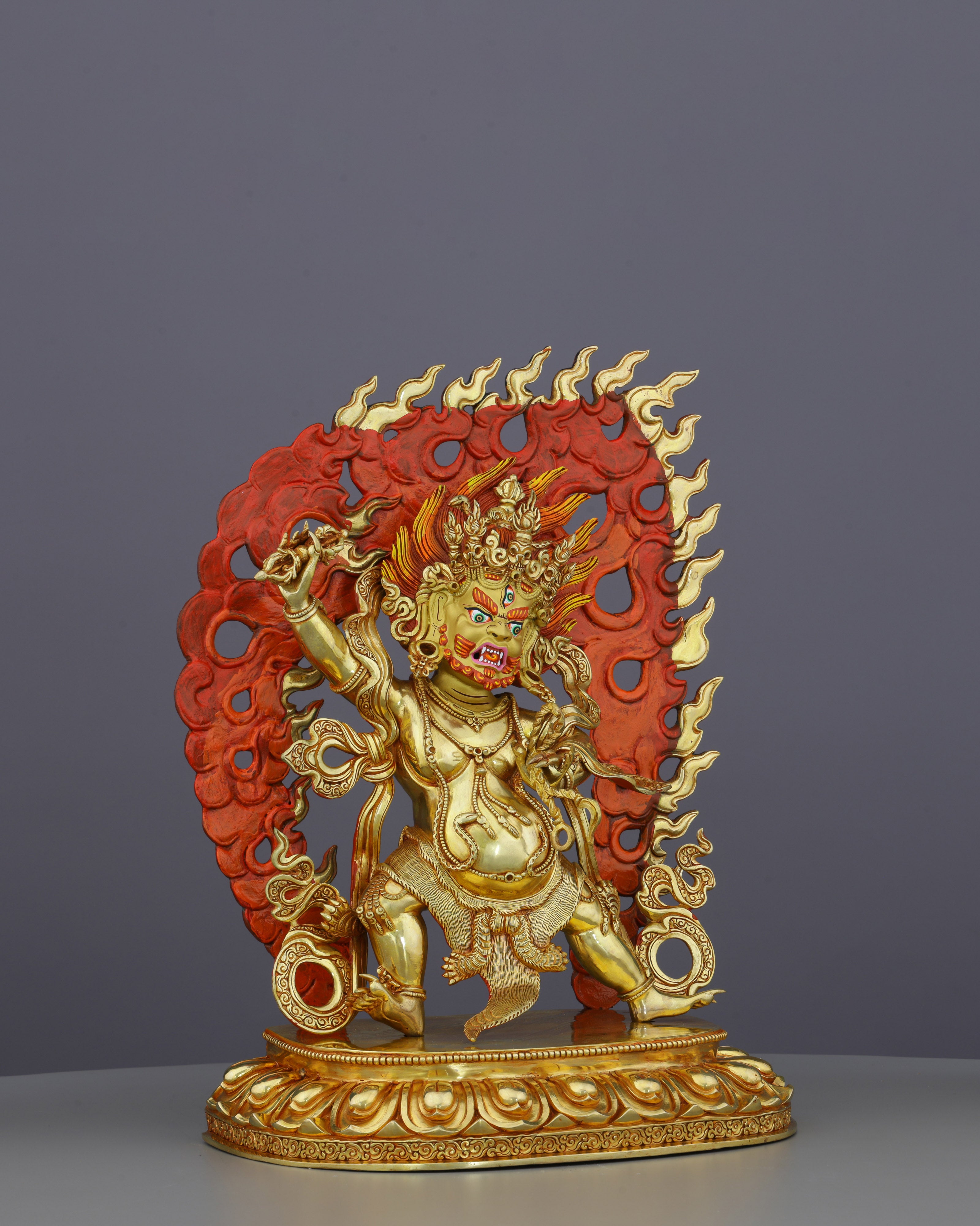 Thunderbolt Power Unleashed | Handcrafted Nepalese Vajrapani Statue