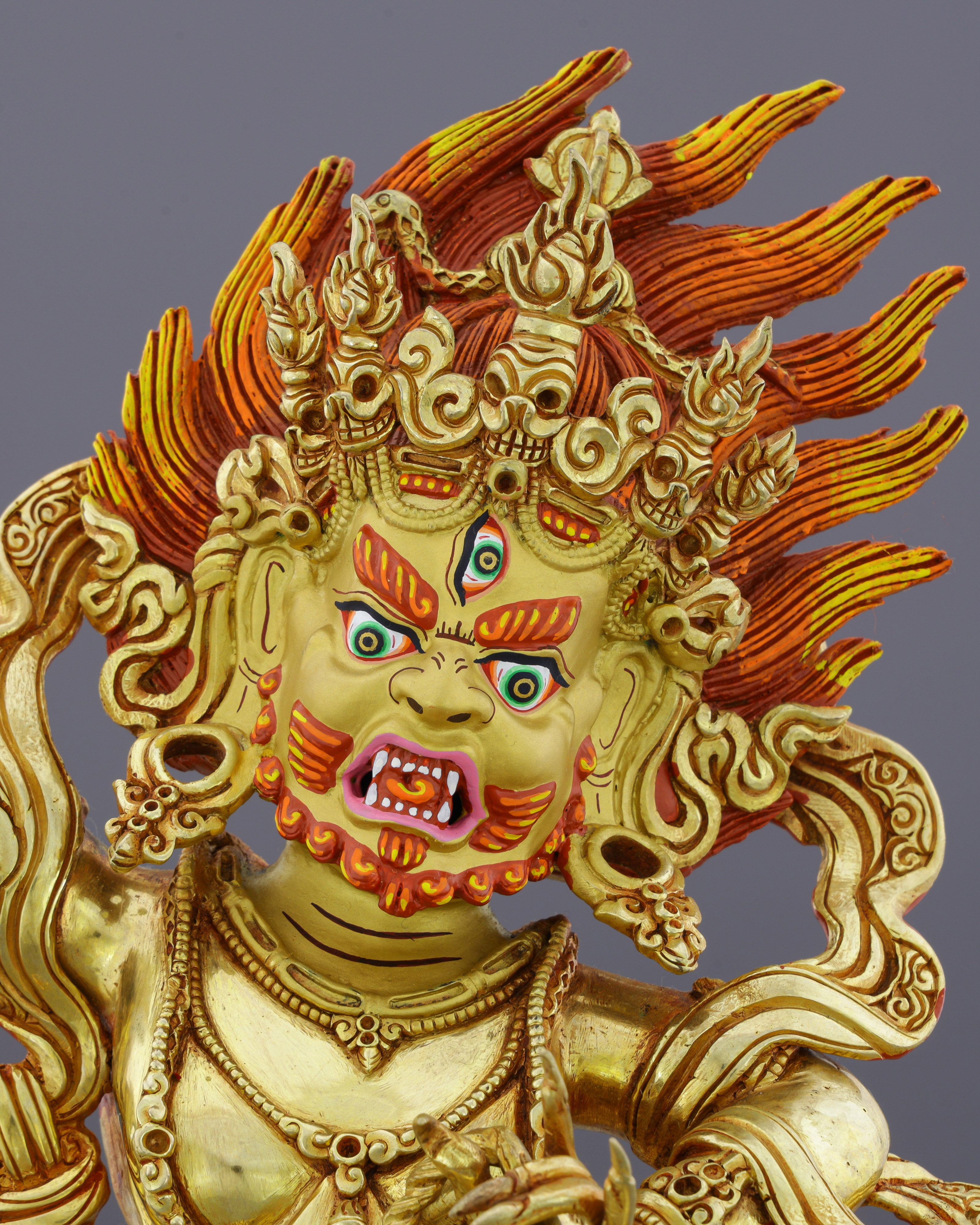 Thunderbolt Power Unleashed | Handcrafted Nepalese Vajrapani Statue