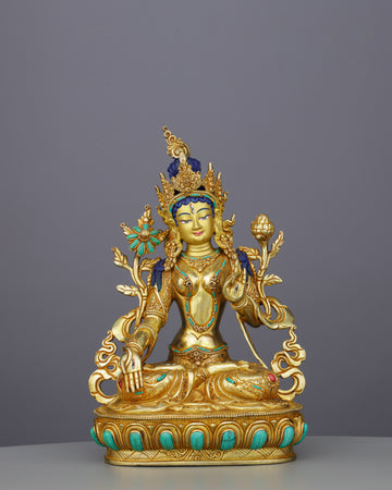 White Tara | Seven-Eyed Mother of Compassion in Golden Splendor