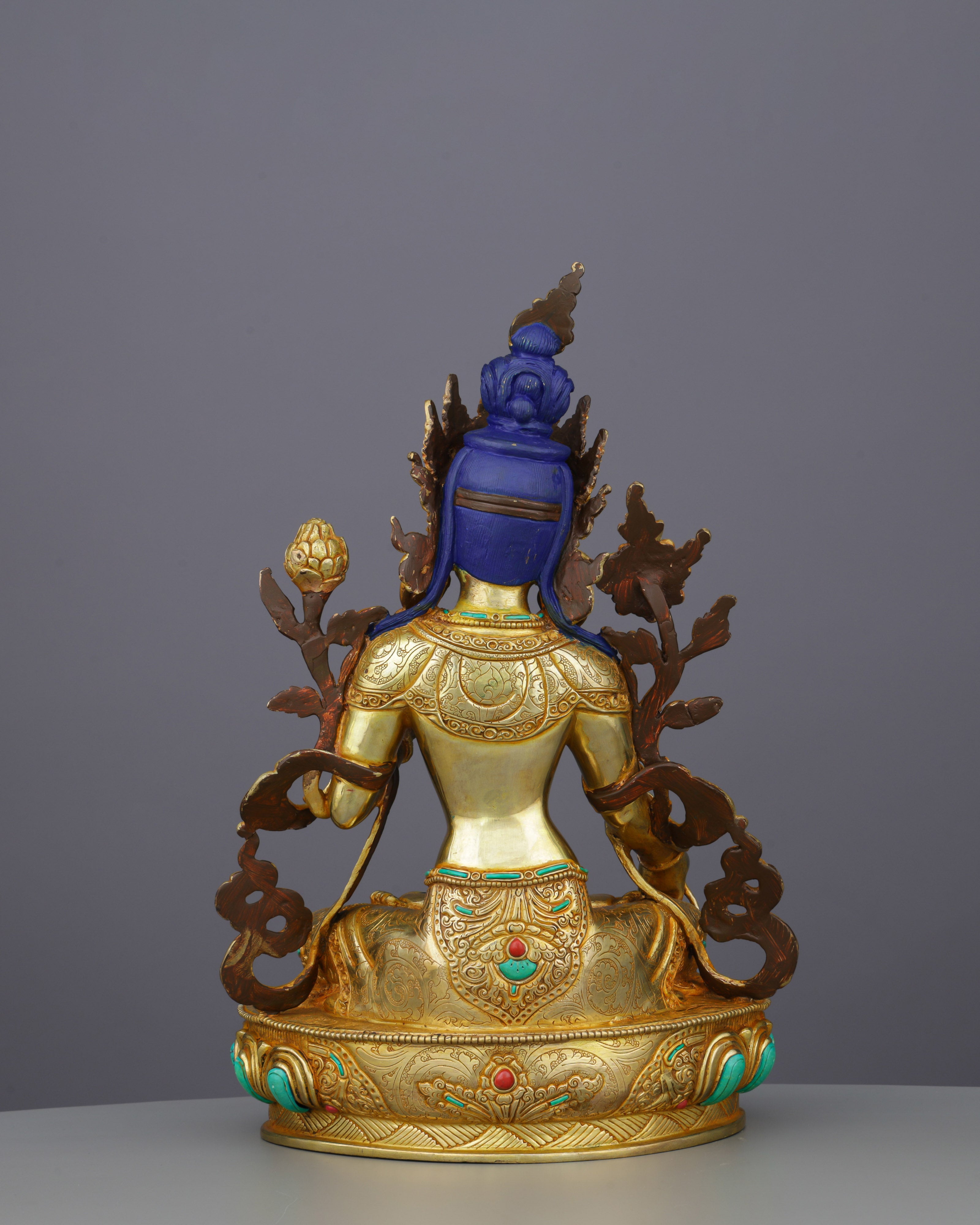 White Tara | Seven-Eyed Mother of Compassion in Golden Splendor