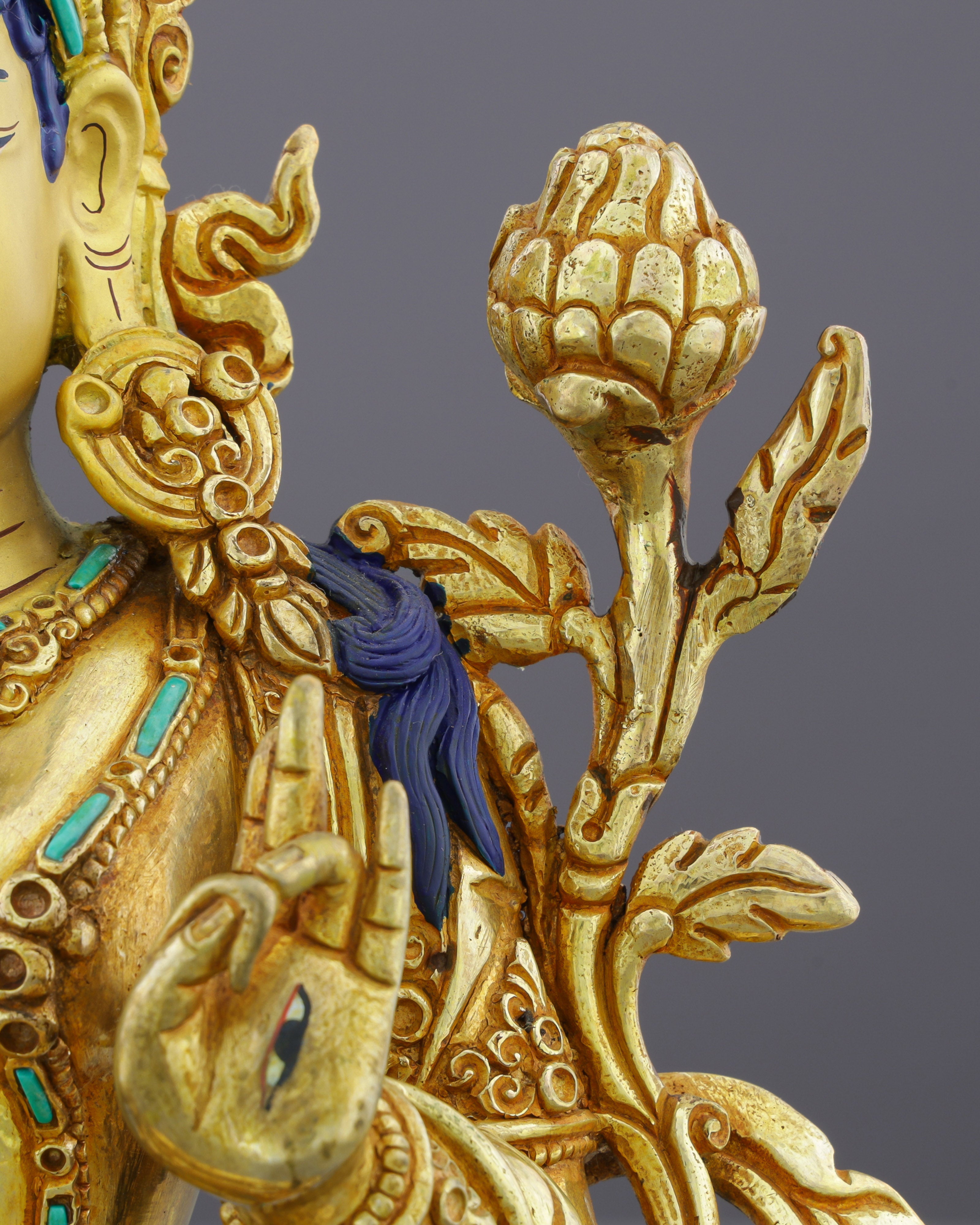 White Tara | Seven-Eyed Mother of Compassion in Golden Splendor