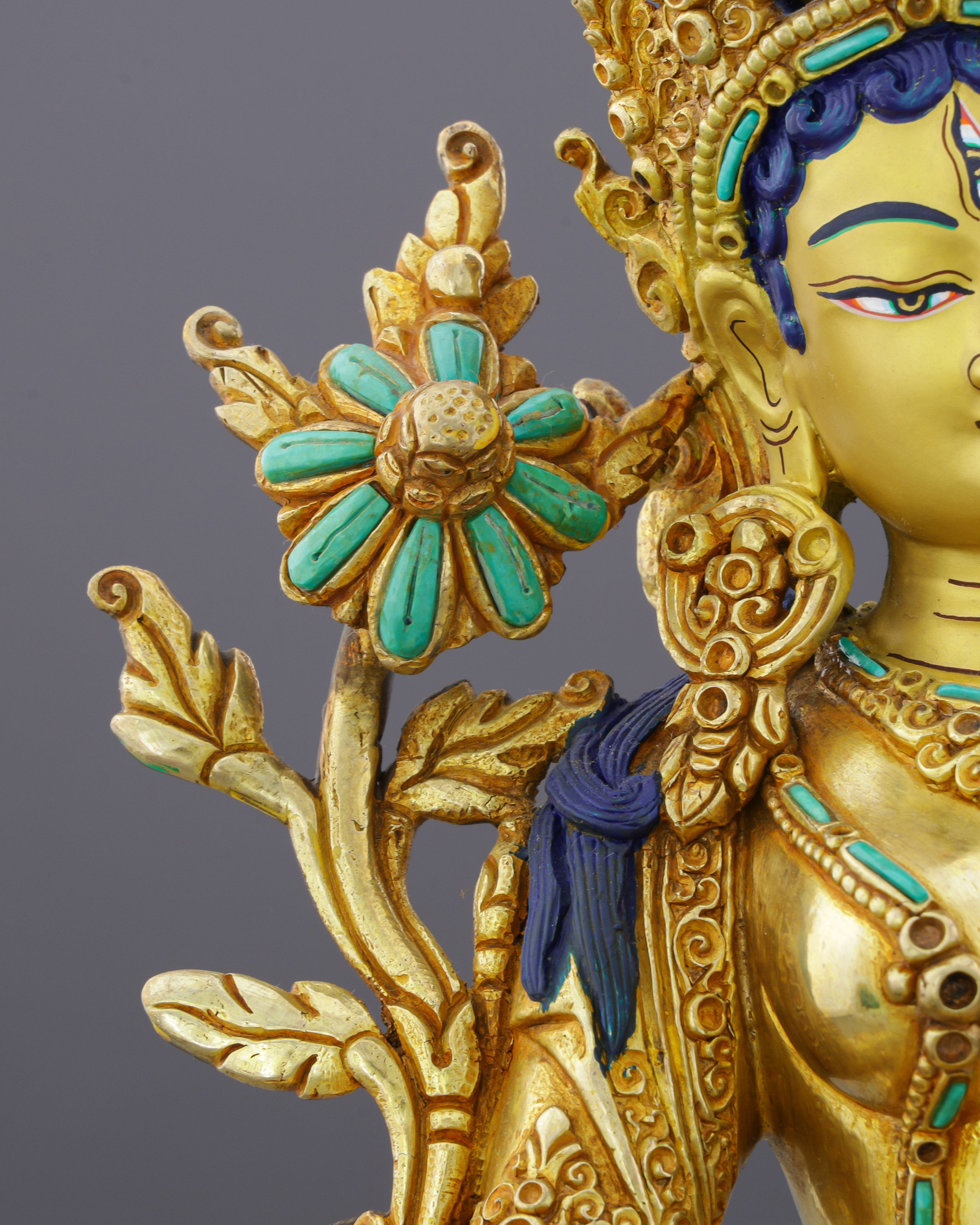 White Tara | Seven-Eyed Mother of Compassion in Golden Splendor