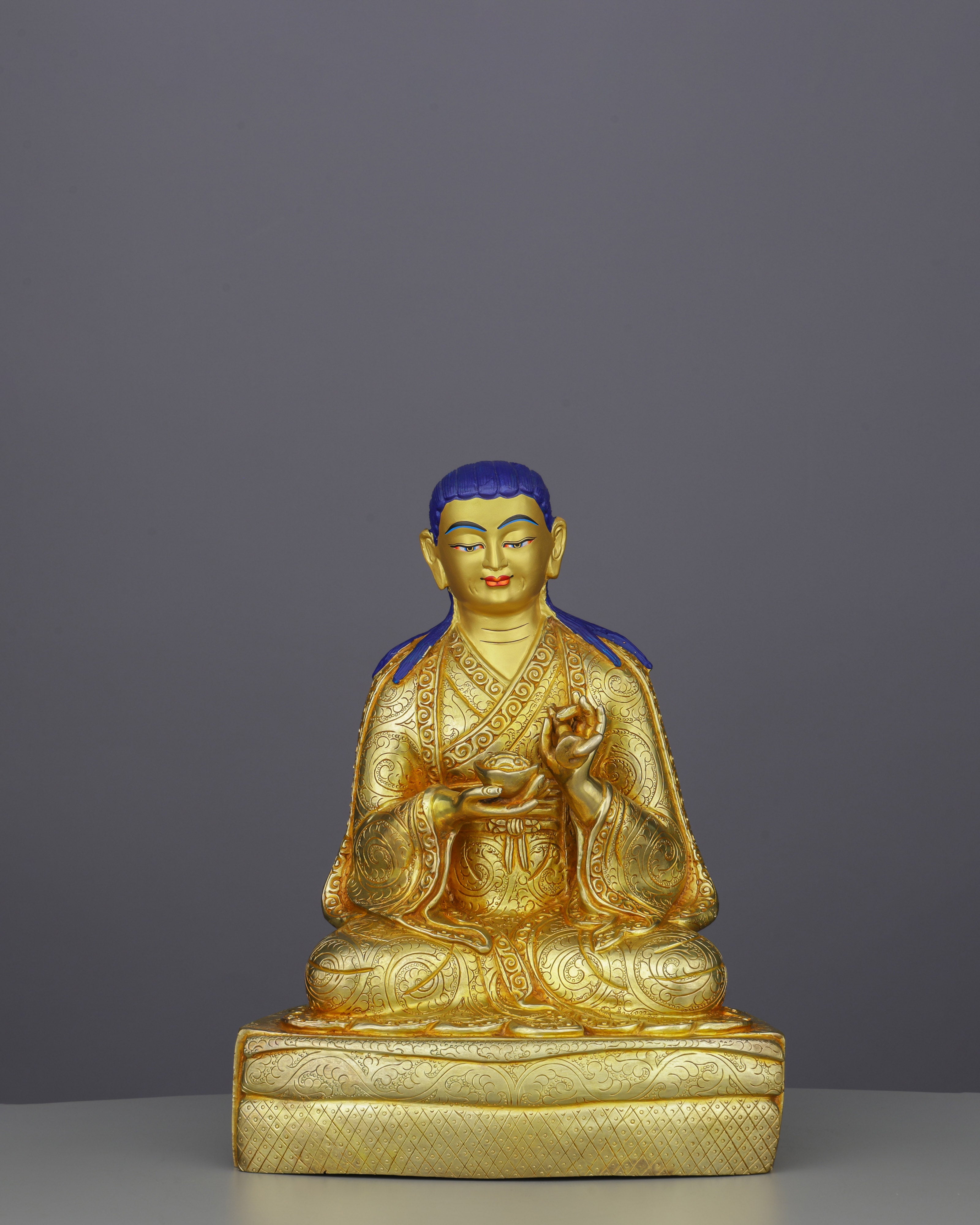 Golden Radiance | Handcrafted Lobpon Sonam Tsemo Statue
