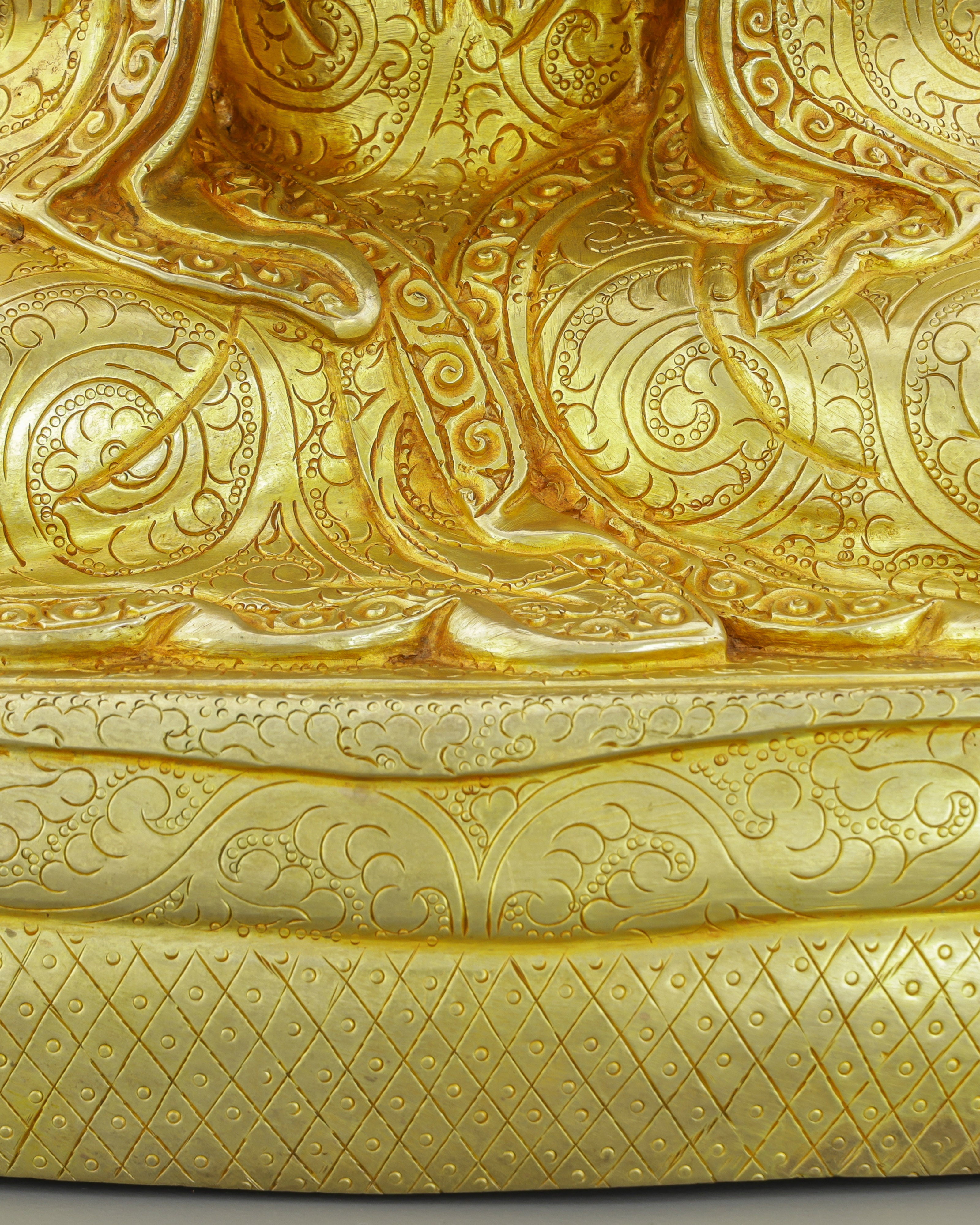 Golden Radiance | Handcrafted Lobpon Sonam Tsemo Statue