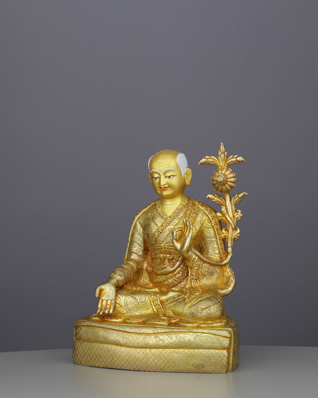 Handcrafted Sachen Kunga Nyingpo Statue | Founder of the Glorious Sakya Tradition - Handcrafted Buddhist Statue - Authentic Sacred Art