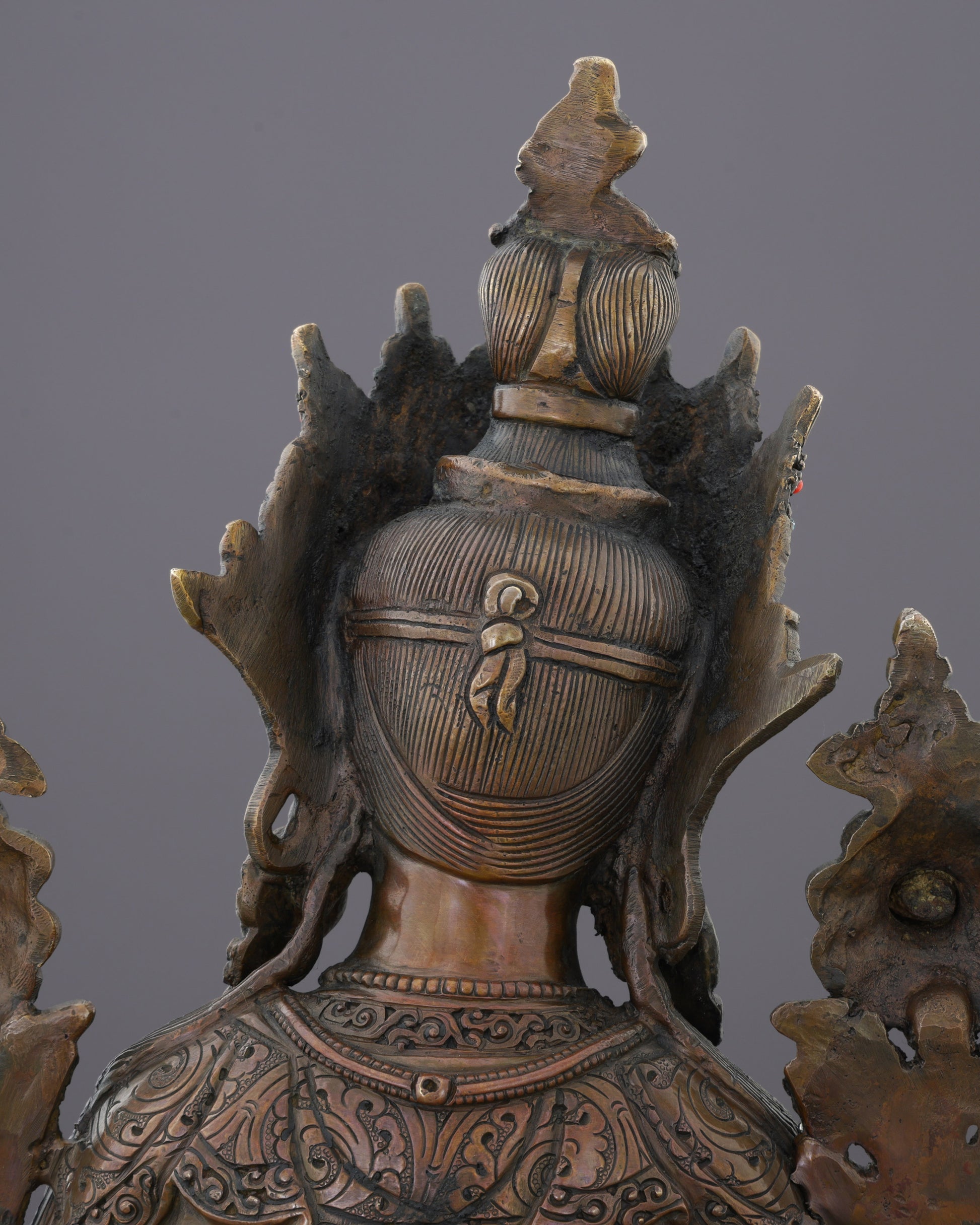 Oxidized Green Tara Statue | Timeless Nepalese Artisan Excellence - Authentic Handcrafted Statue