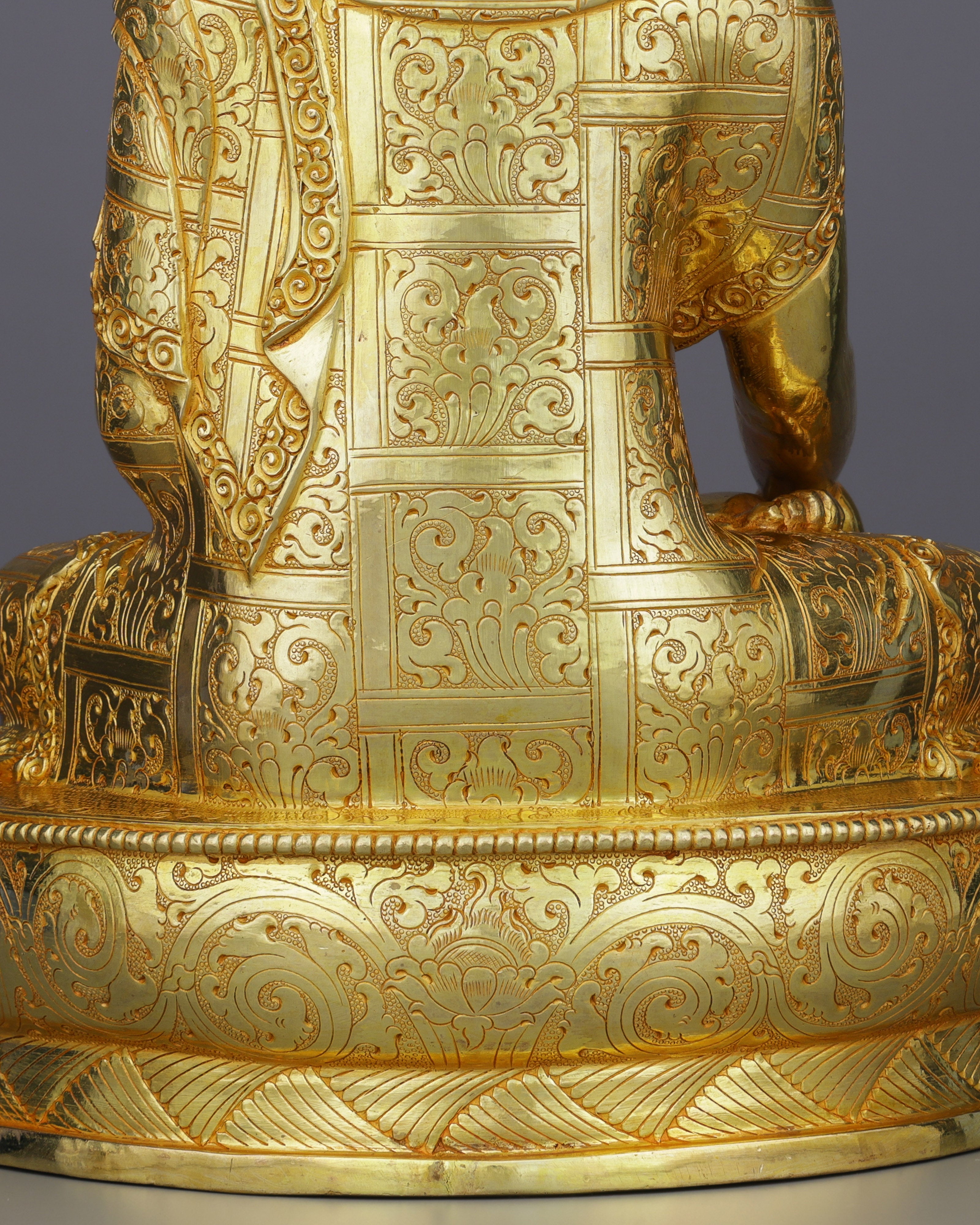 Magnificent 24K Gold Sakyamuni Buddha Statue | Premium Nepalese Sacred Art