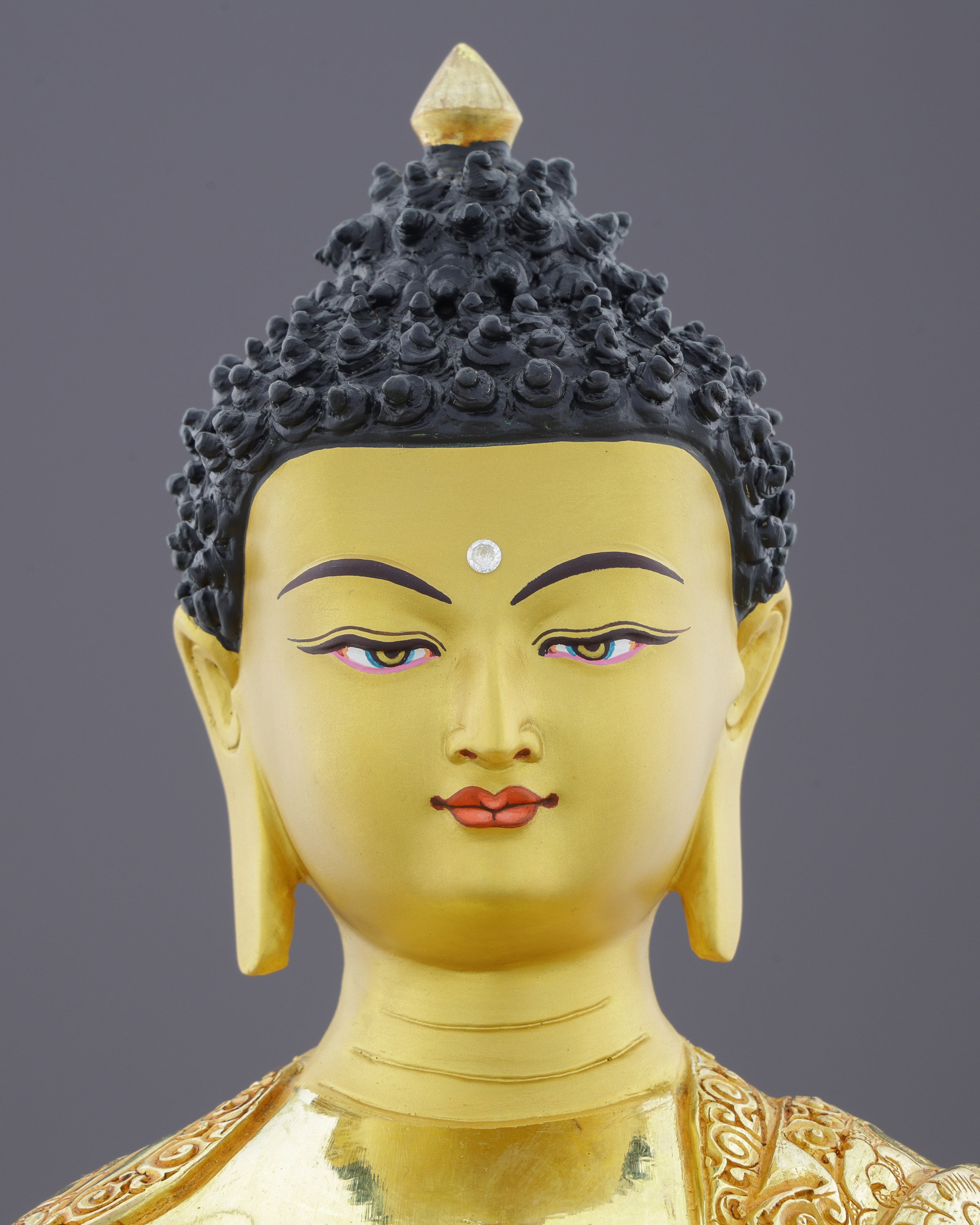 Magnificent 24K Gold Sakyamuni Buddha Statue | Premium Nepalese Sacred Art