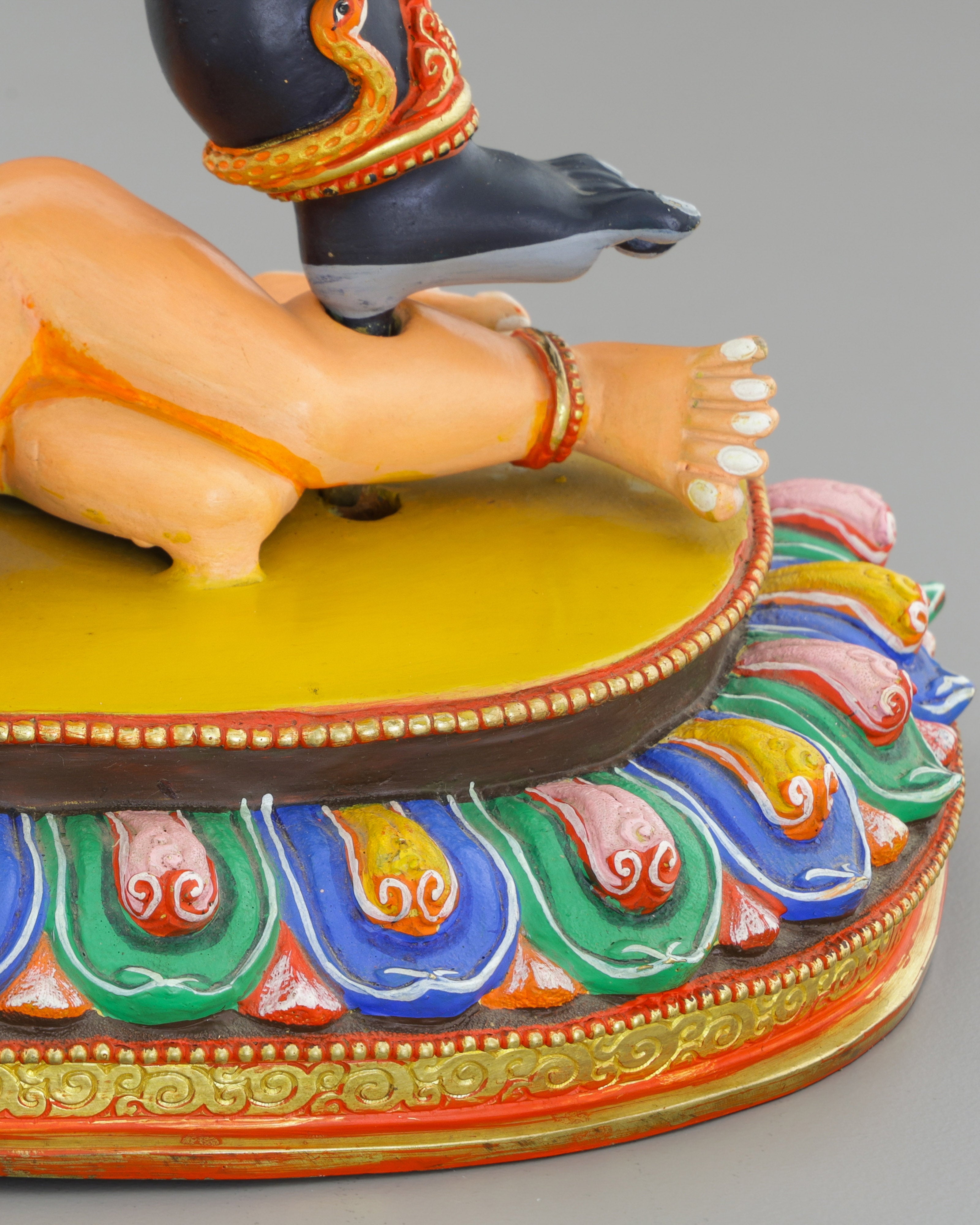 Powerful Black Dzambhala Statue | Nepalese Masterpiece of Prosperity and Protection