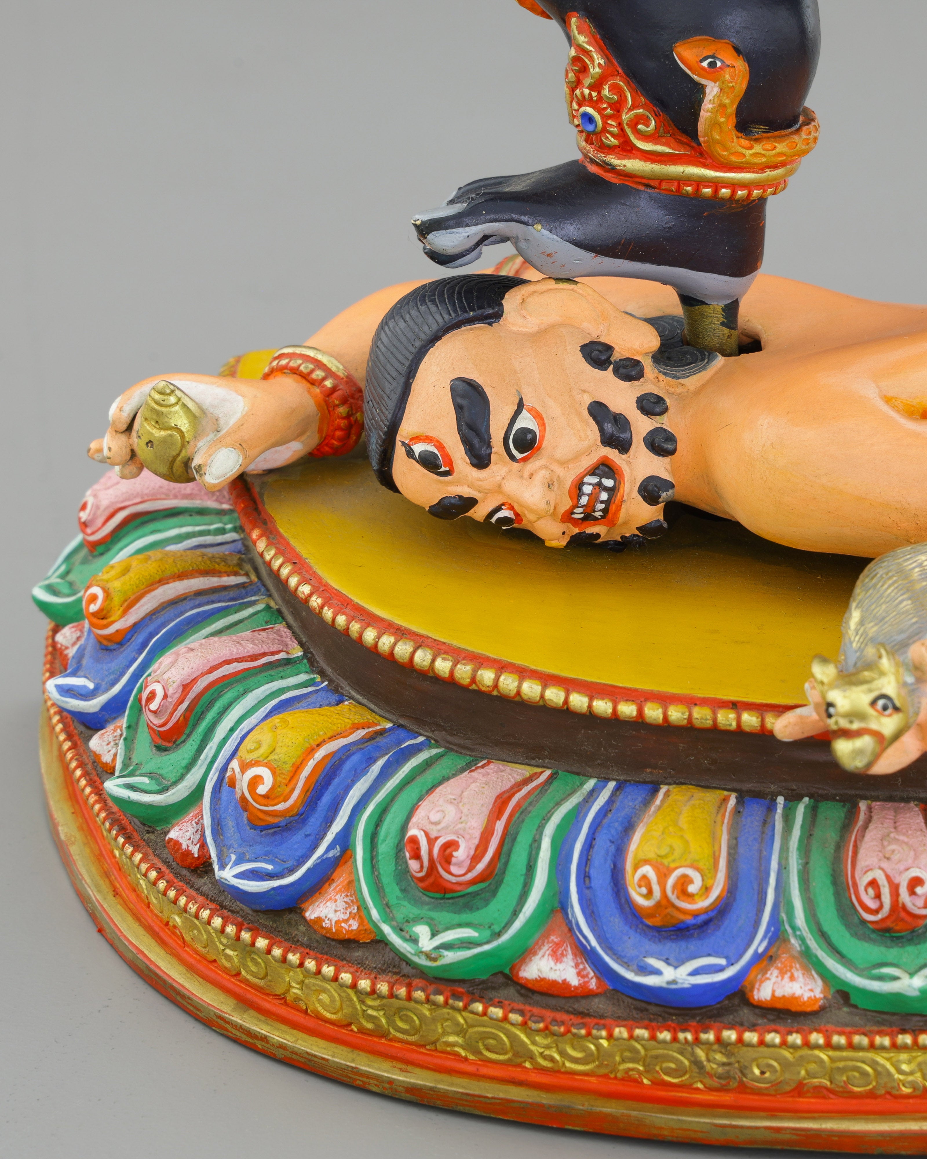 Powerful Black Dzambhala Statue | Nepalese Masterpiece of Prosperity and Protection