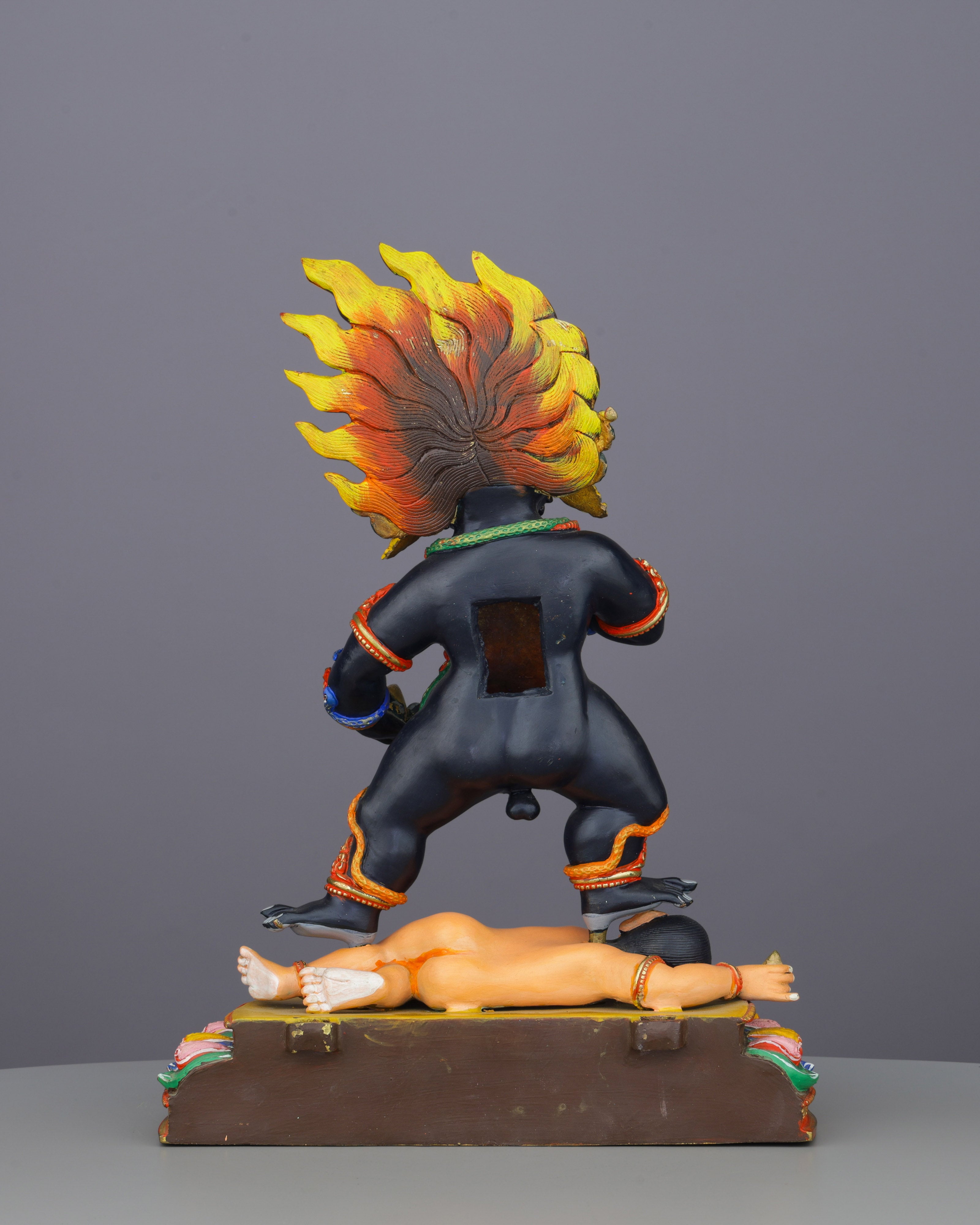 Powerful Black Dzambhala Statue | Nepalese Masterpiece of Prosperity and Protection