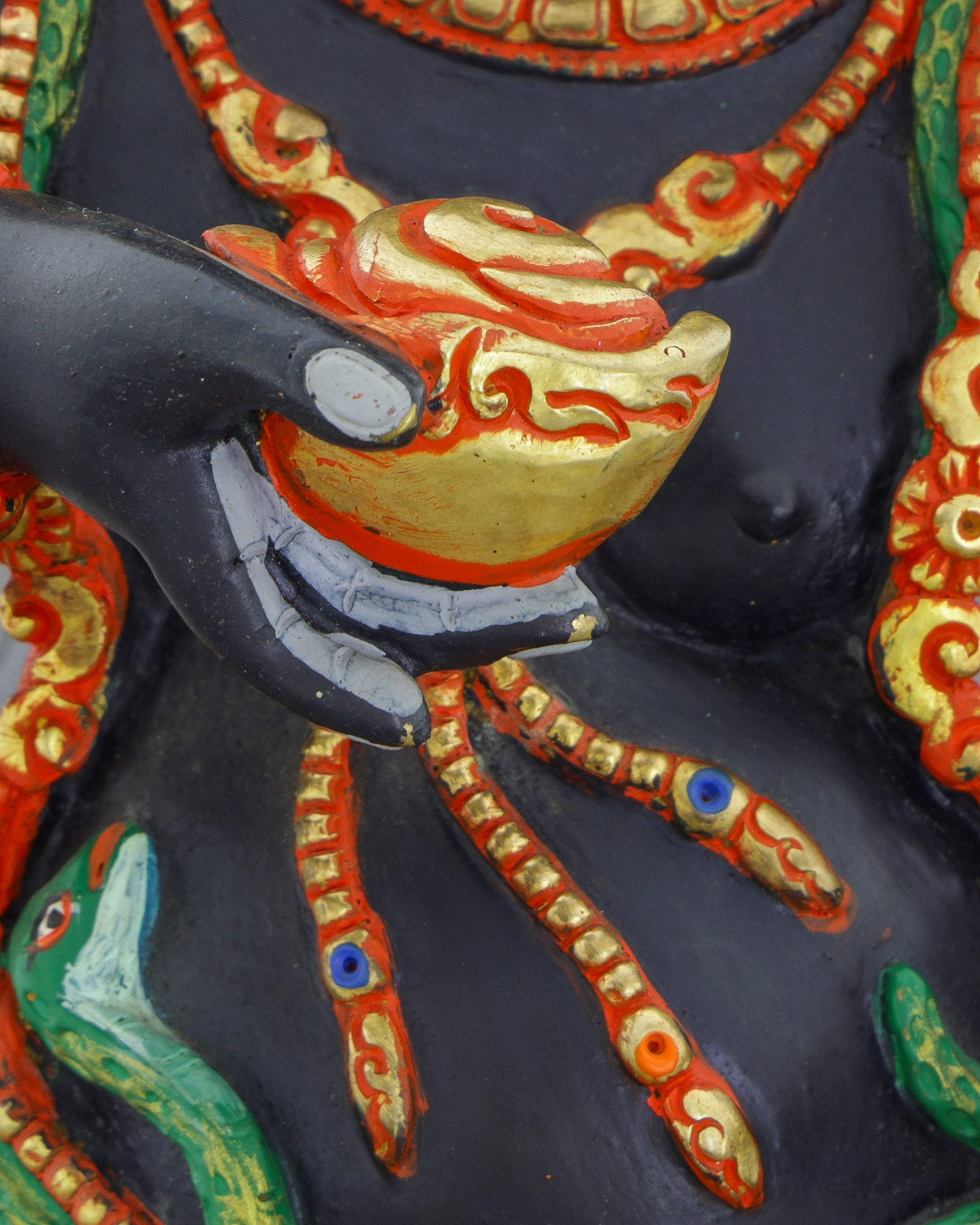 Powerful Black Dzambhala Statue | Nepalese Masterpiece of Prosperity and Protection