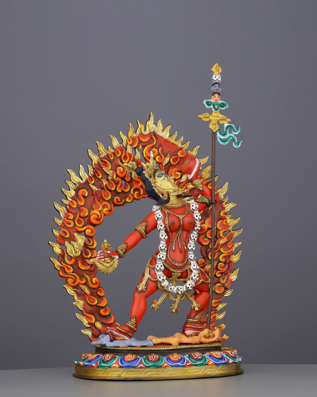 Fierce Vajrayogini Statue | Supreme Tantric Deity in Brilliant Nepalese Craftsmanship - Handcrafted Buddhist Statue - Authentic Sacred Art