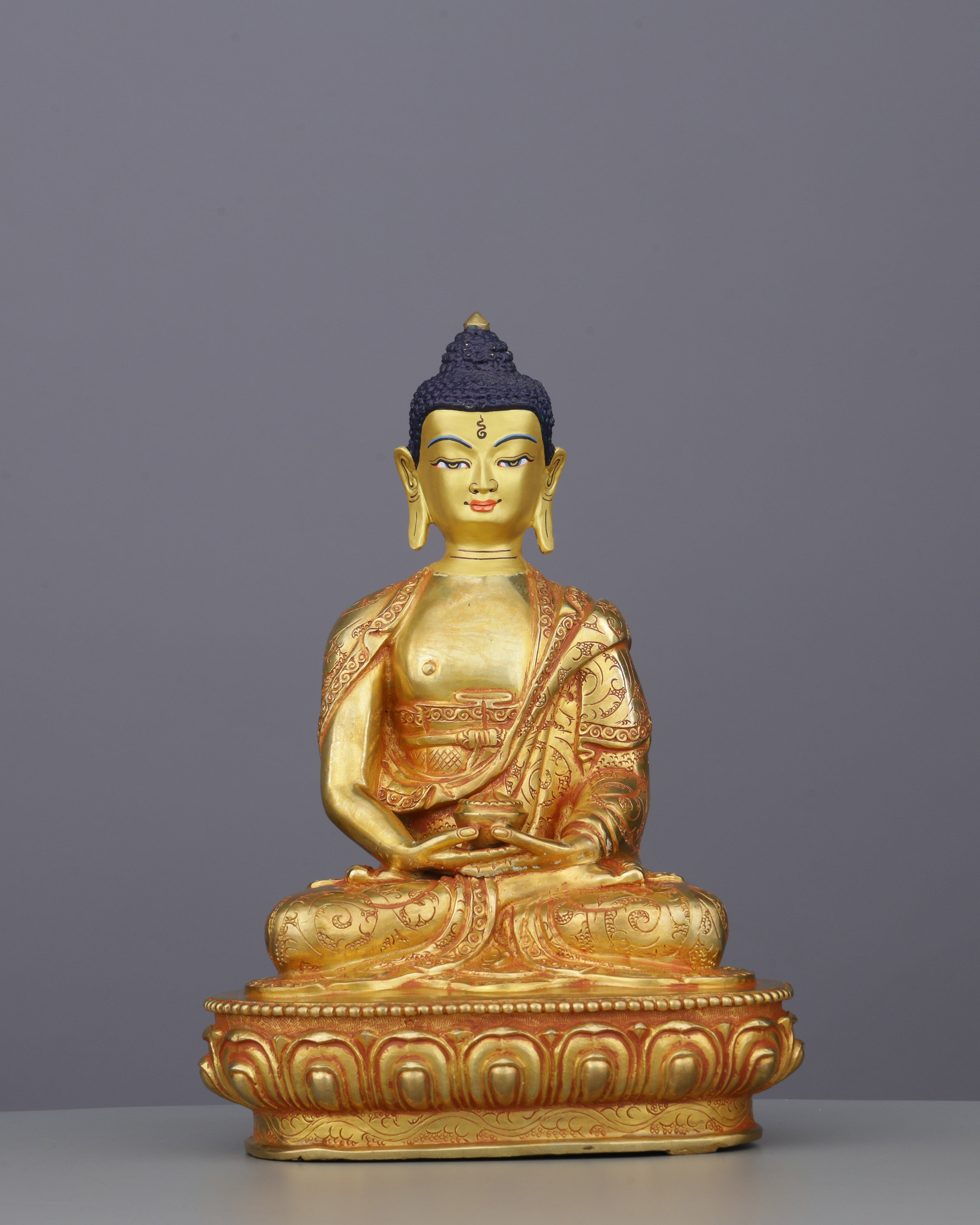 Luminous 24K Gold Gilded Amitabha Buddha | Lord of Infinite Light