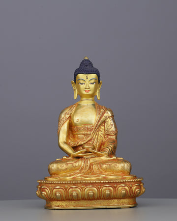 Luminous 24K Gold Gilded Amitabha Buddha | Lord of Infinite Light