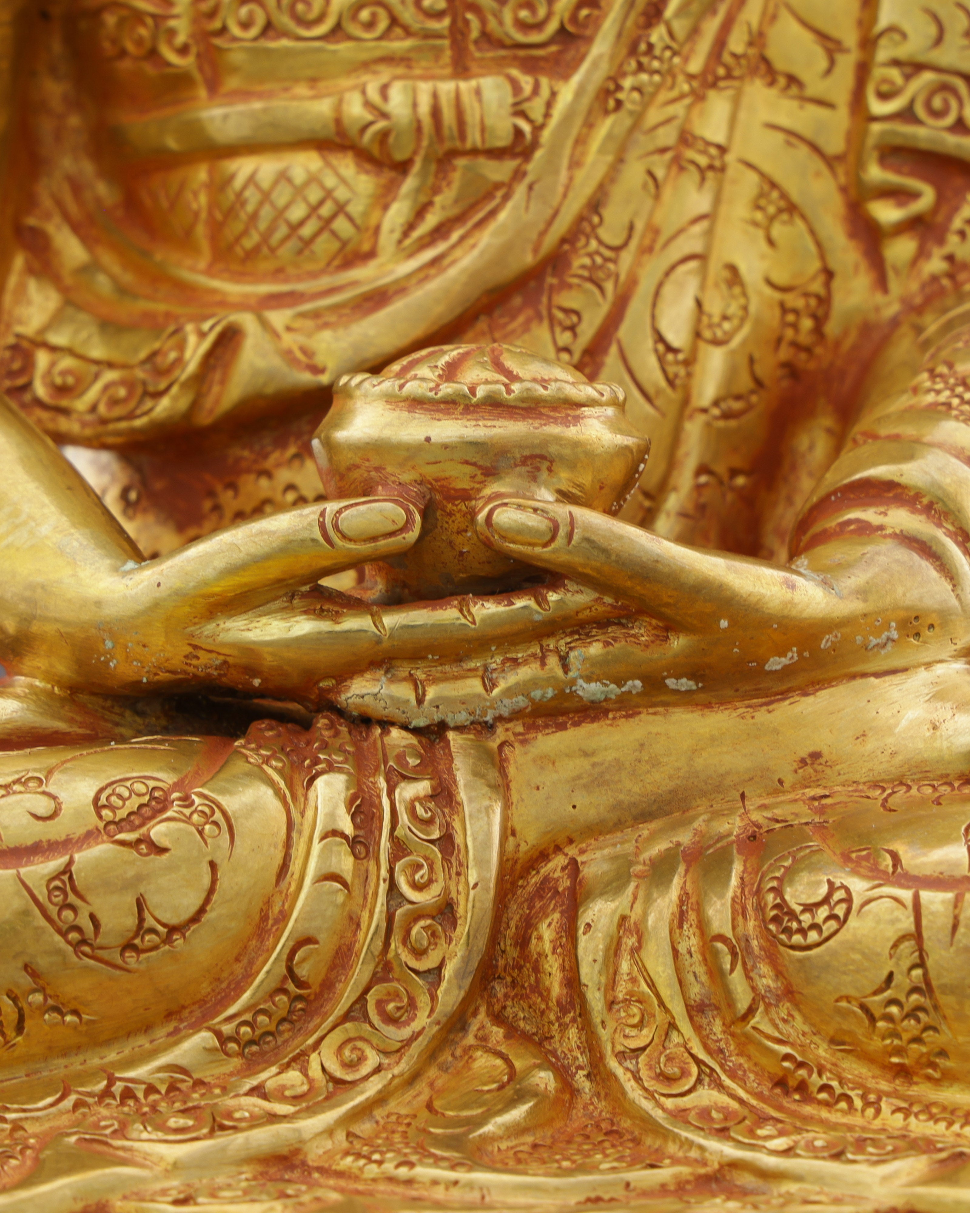 Luminous 24K Gold Gilded Amitabha Buddha | Lord of Infinite Light