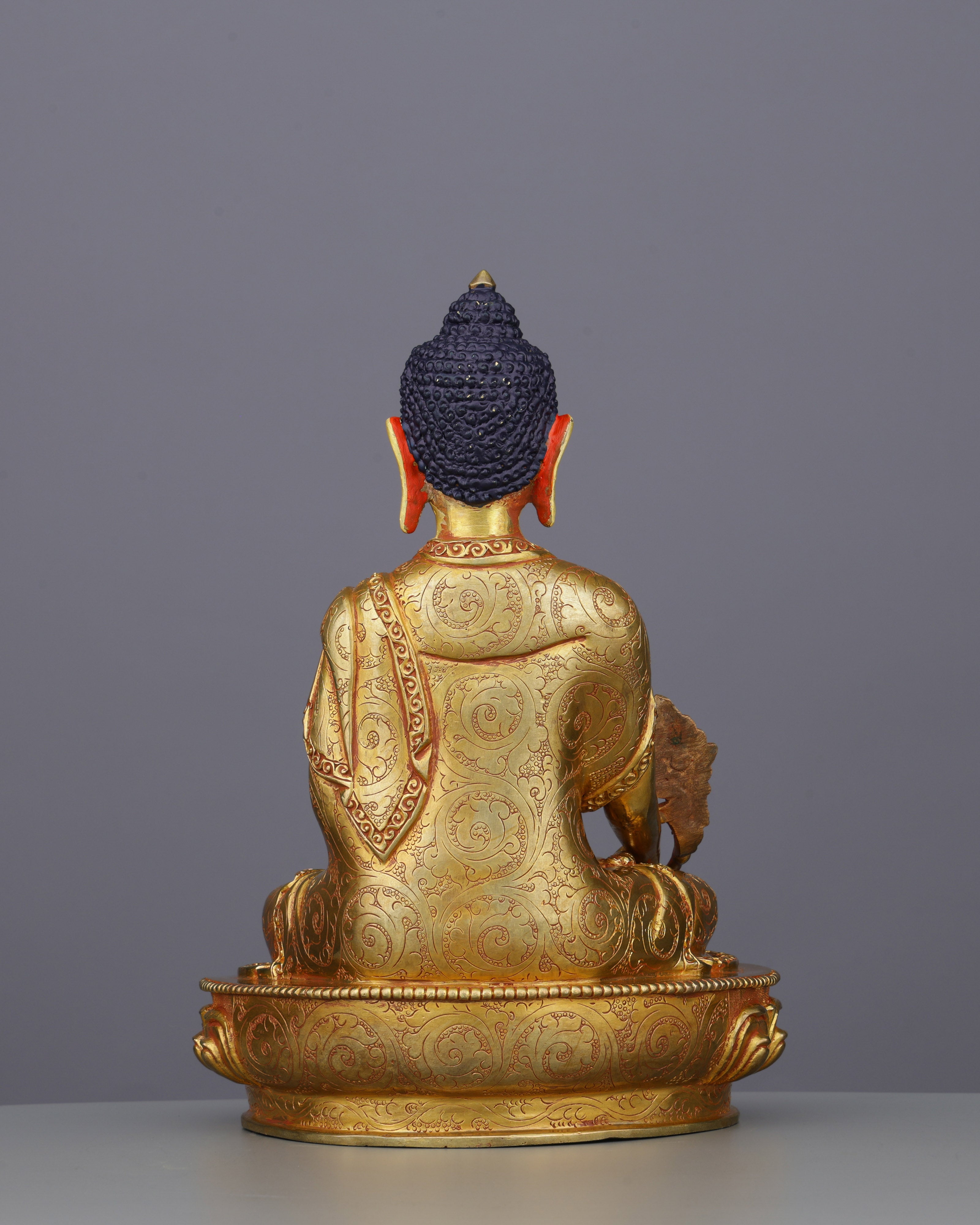Radiant 24K Gold Gilded Medicine Buddha | The Supreme Healer