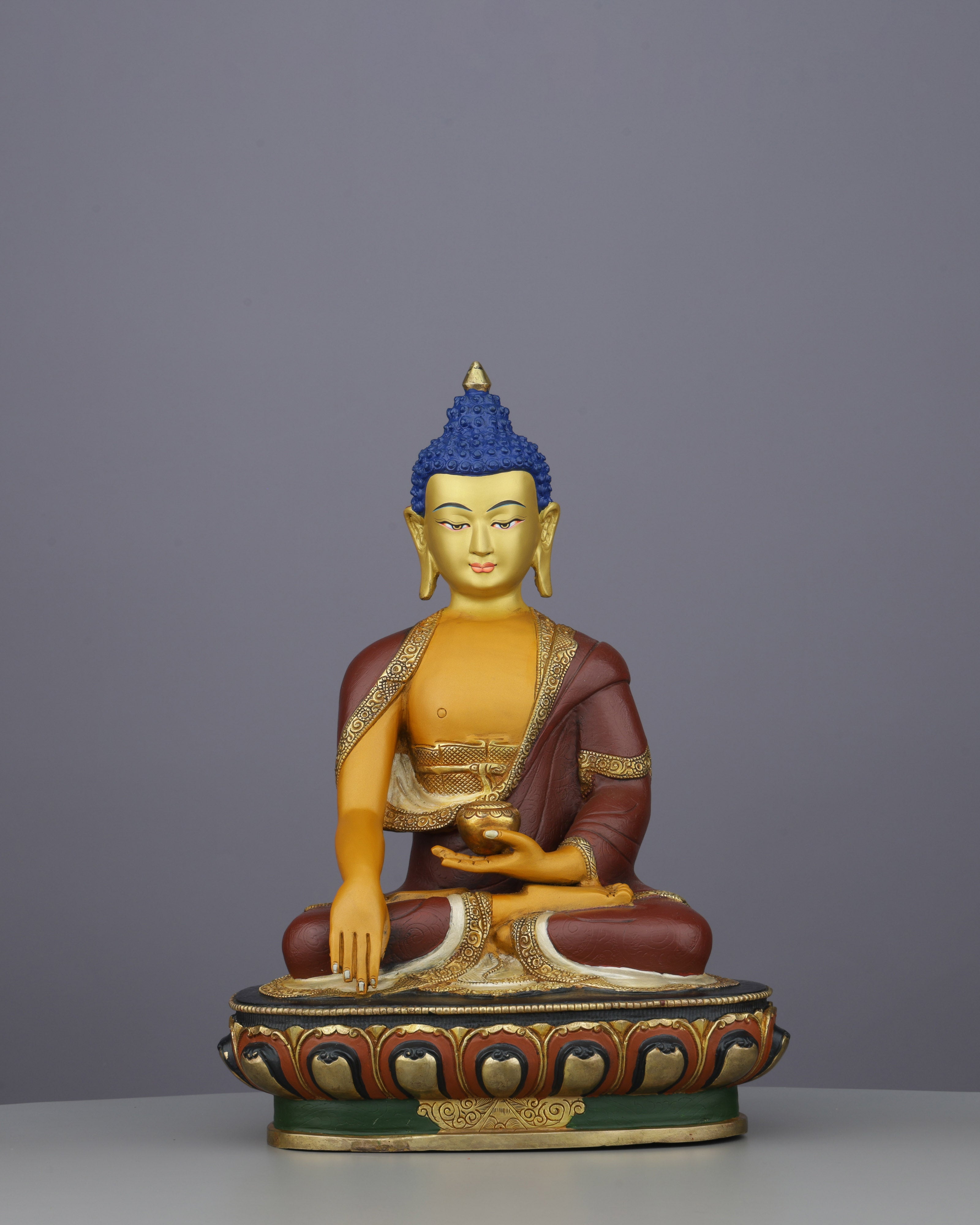 Magnificent 24K Gold Gilded Shakyamuni Buddha | The Awakened One