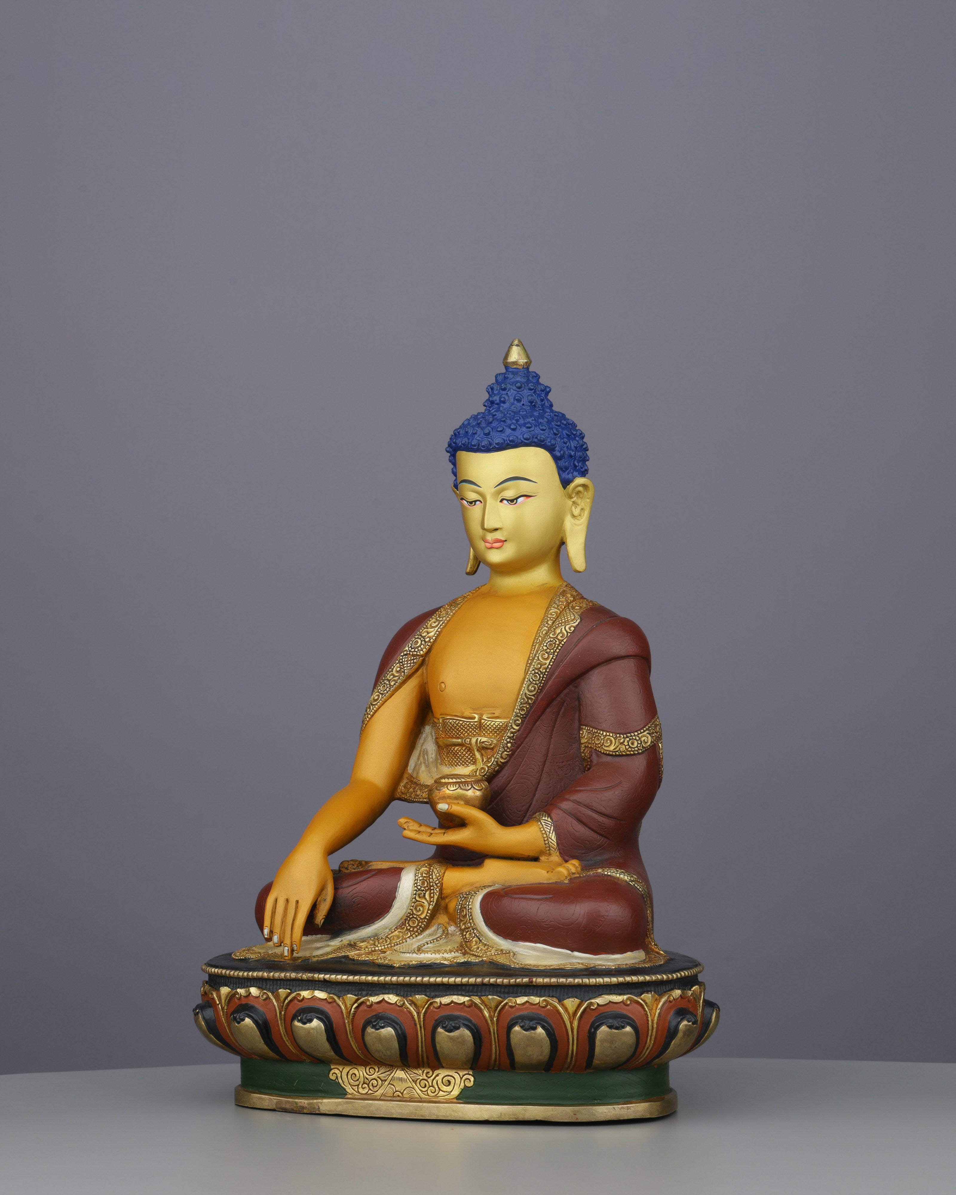 Magnificent 24K Gold Gilded Shakyamuni Buddha | The Awakened One