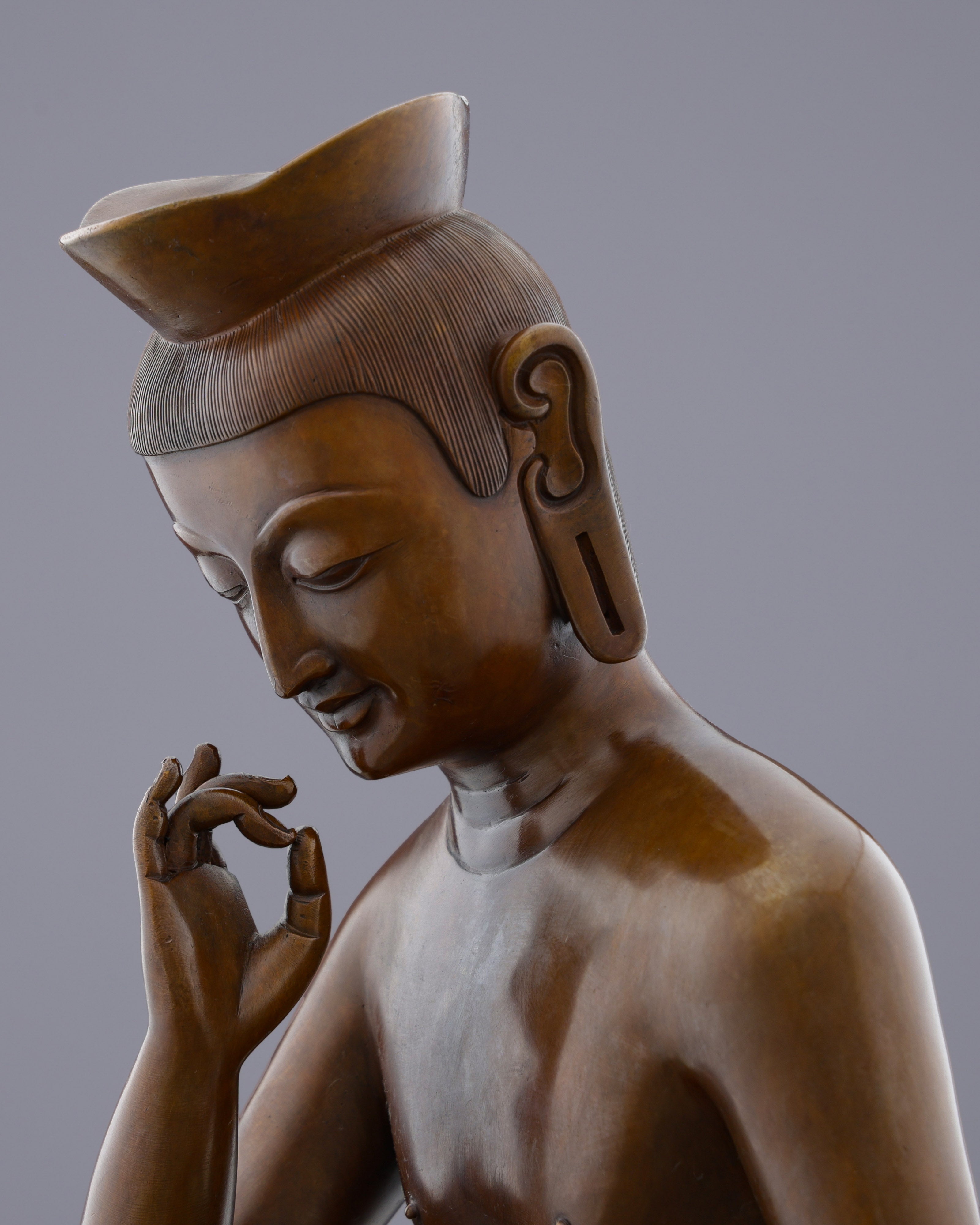 The Buddha of Tomorrow | Magnificent Oxidized Maitreya Statue
