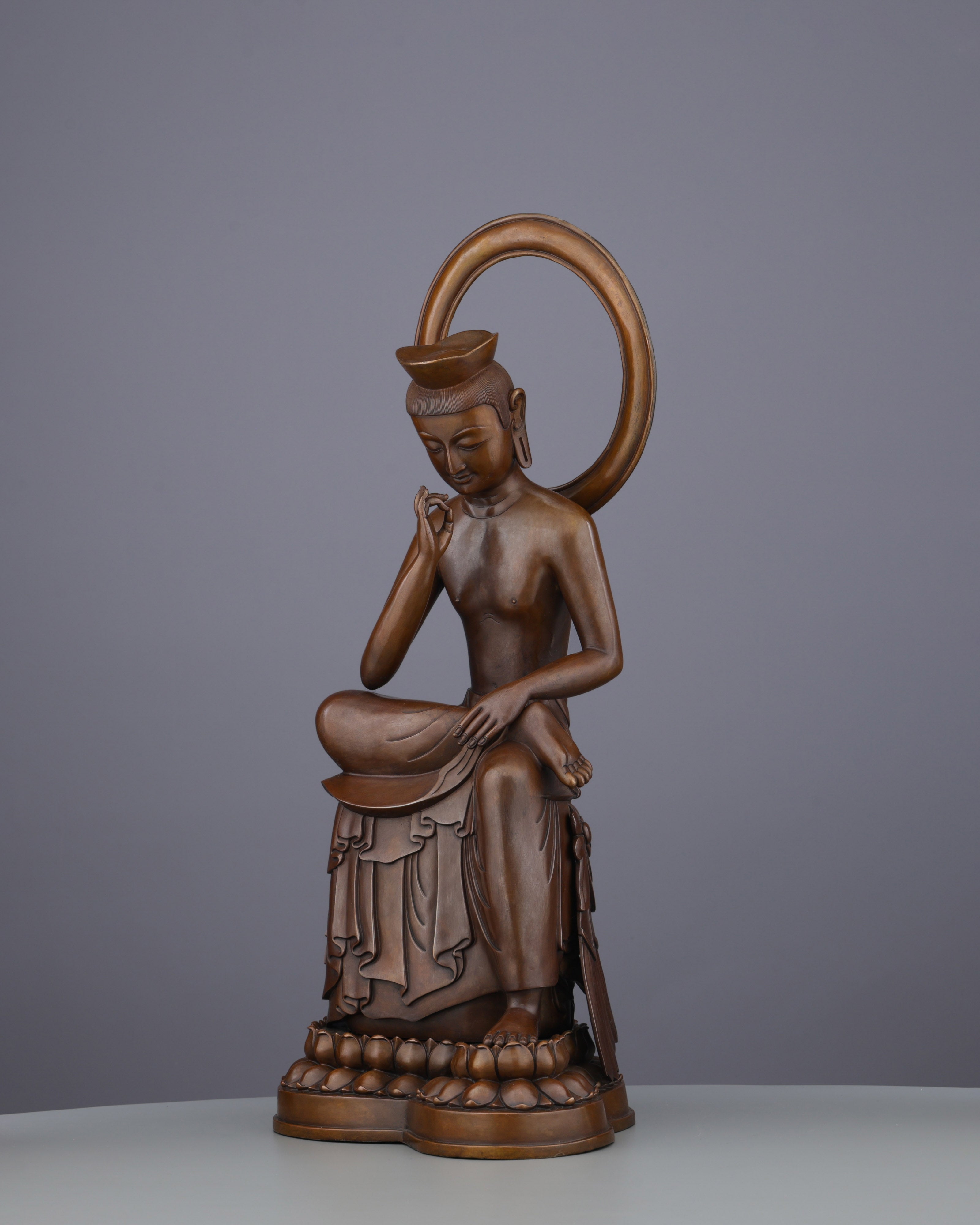 The Buddha of Tomorrow | Magnificent Oxidized Maitreya Statue