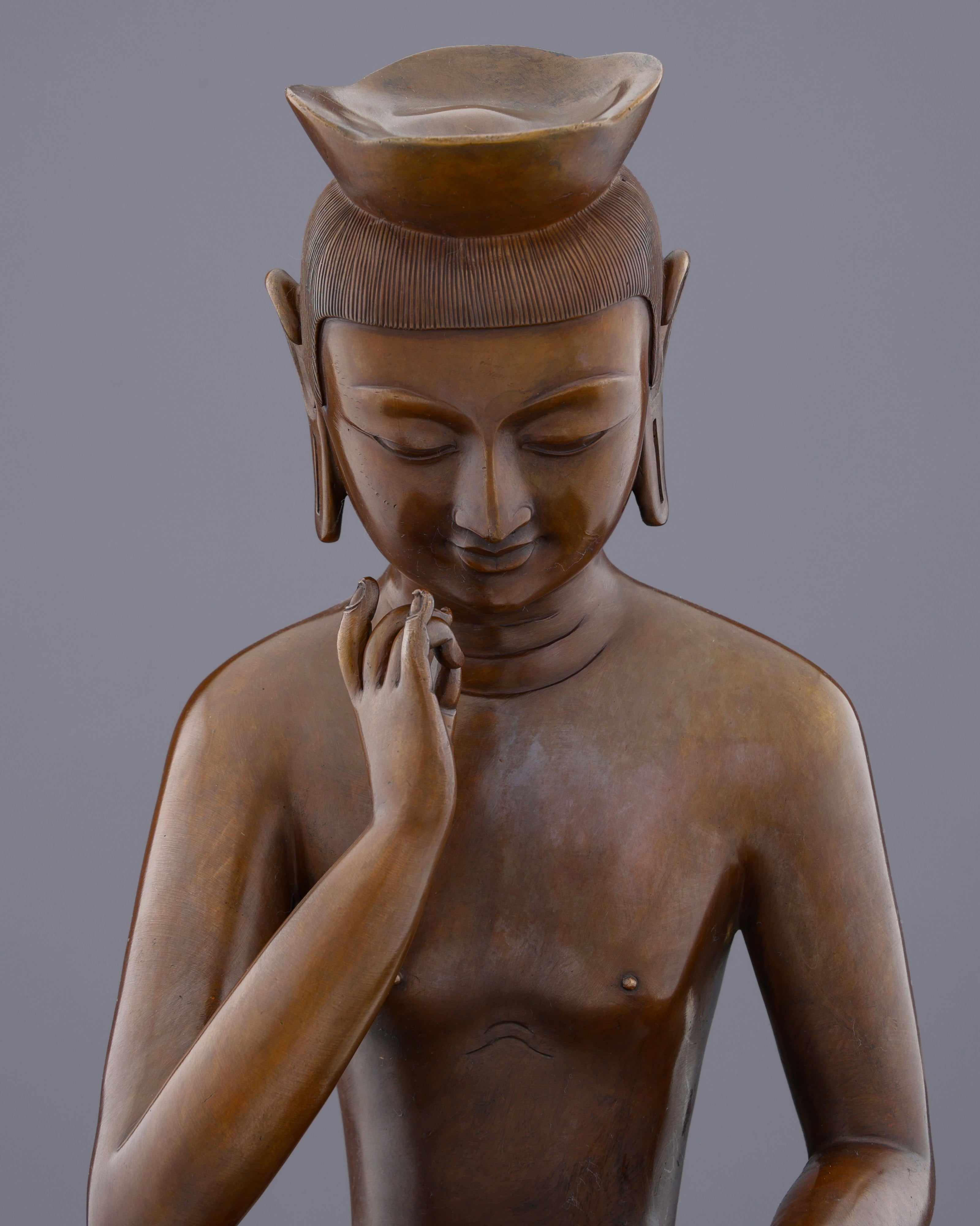 The Buddha of Tomorrow | Magnificent Oxidized Maitreya Statue